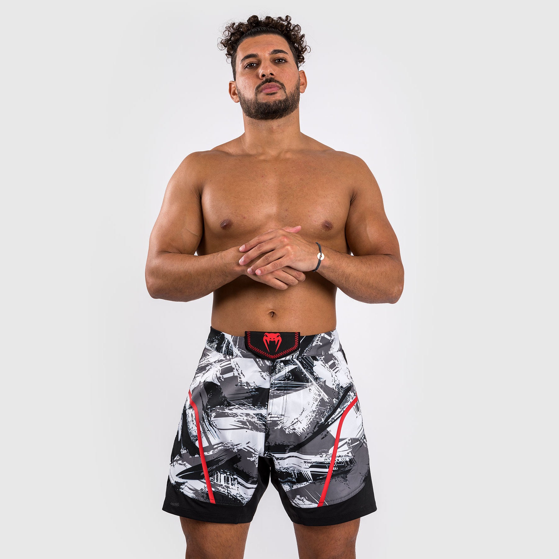 Short de combat Venum Electron 3.0 - Gris/Rouge - product-type_Shorts de MMA