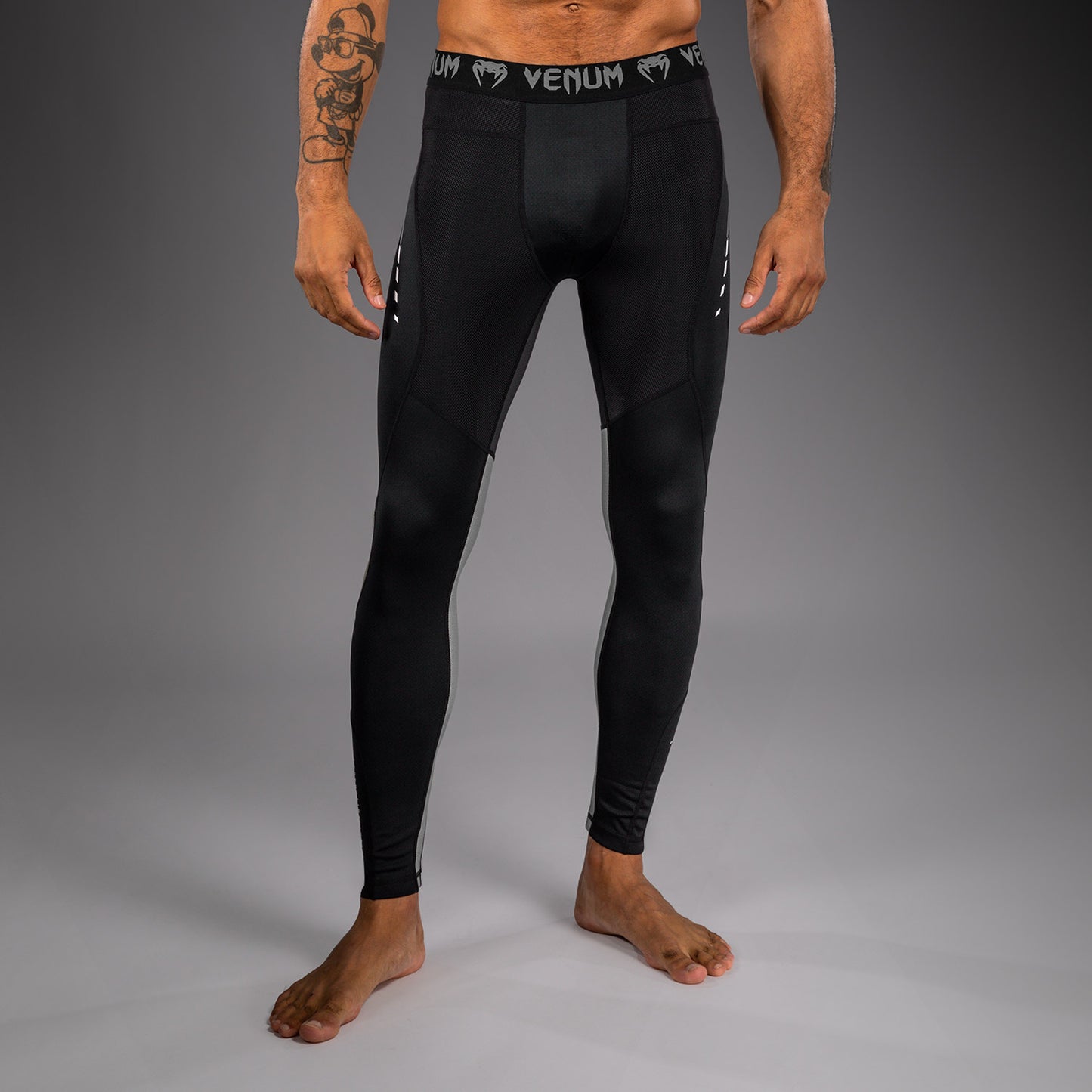 Pantalon de Compression Venum Adrenaline – Noir/Gris Argenté - product-type_Pantalons de Compression