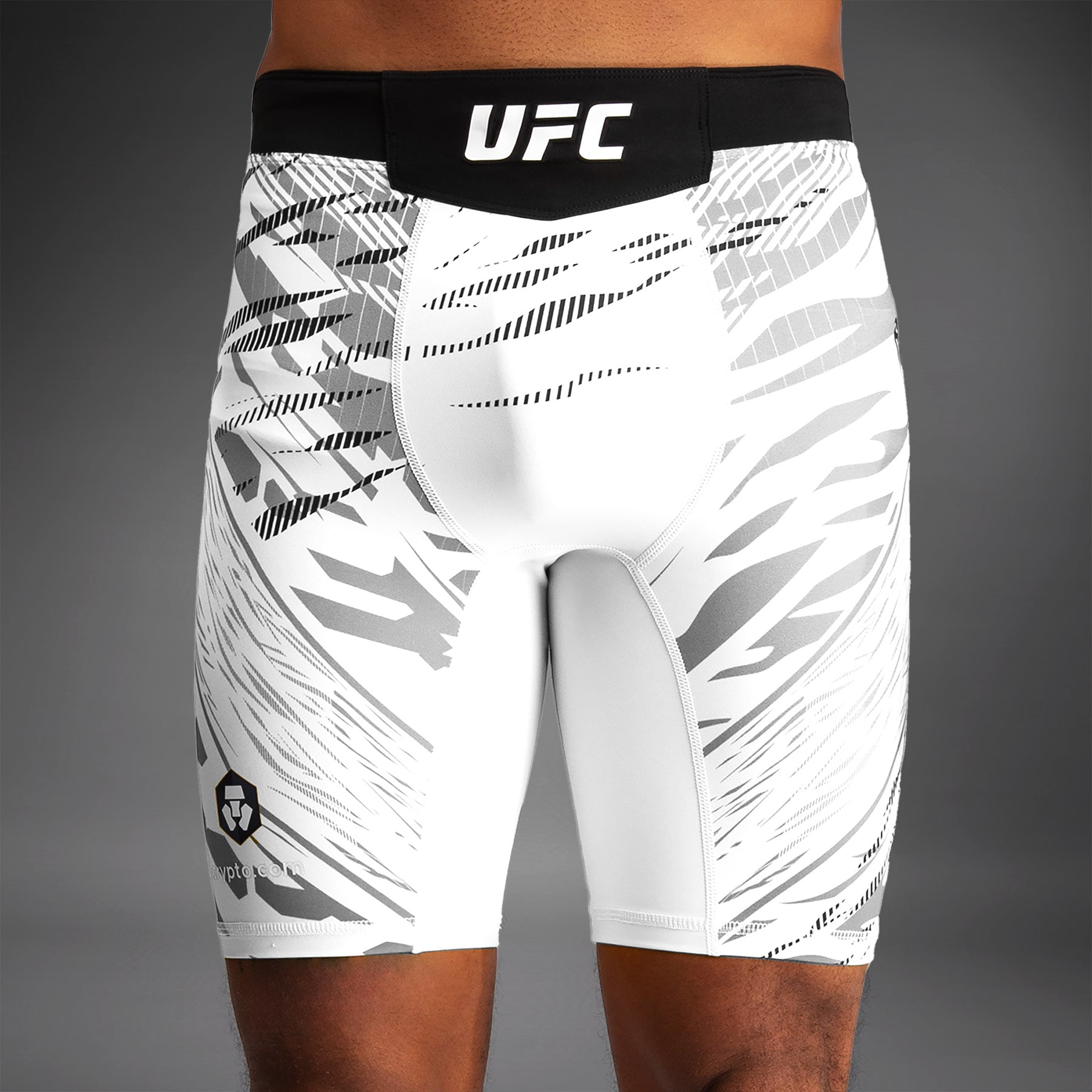 Shorts Vale Tudo pour Hommes UFC Fusion by Venum Personnalisé Authentic Fight Night - Blanc - product-type_Shorts de MMA