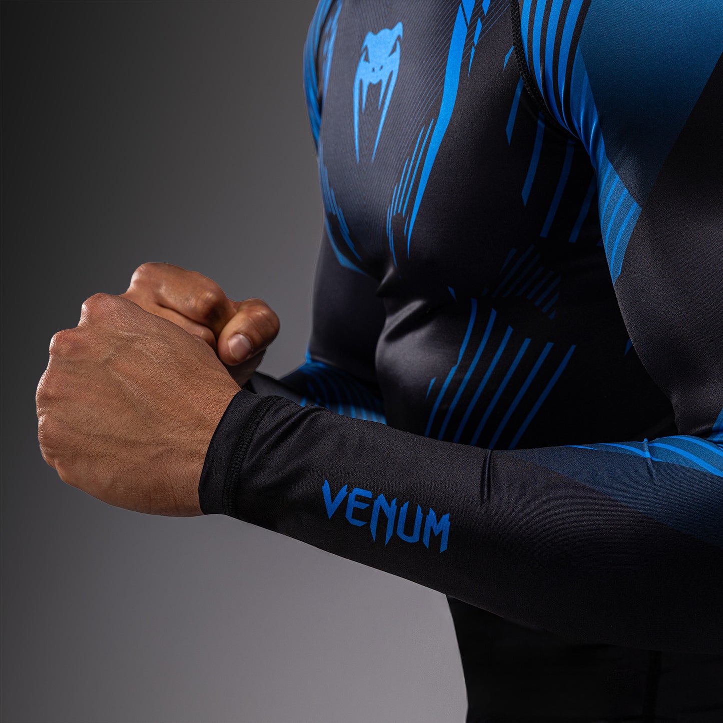 Rashguard à Manches Longues Venum No-Gi 6.0 - Noir/Bleu