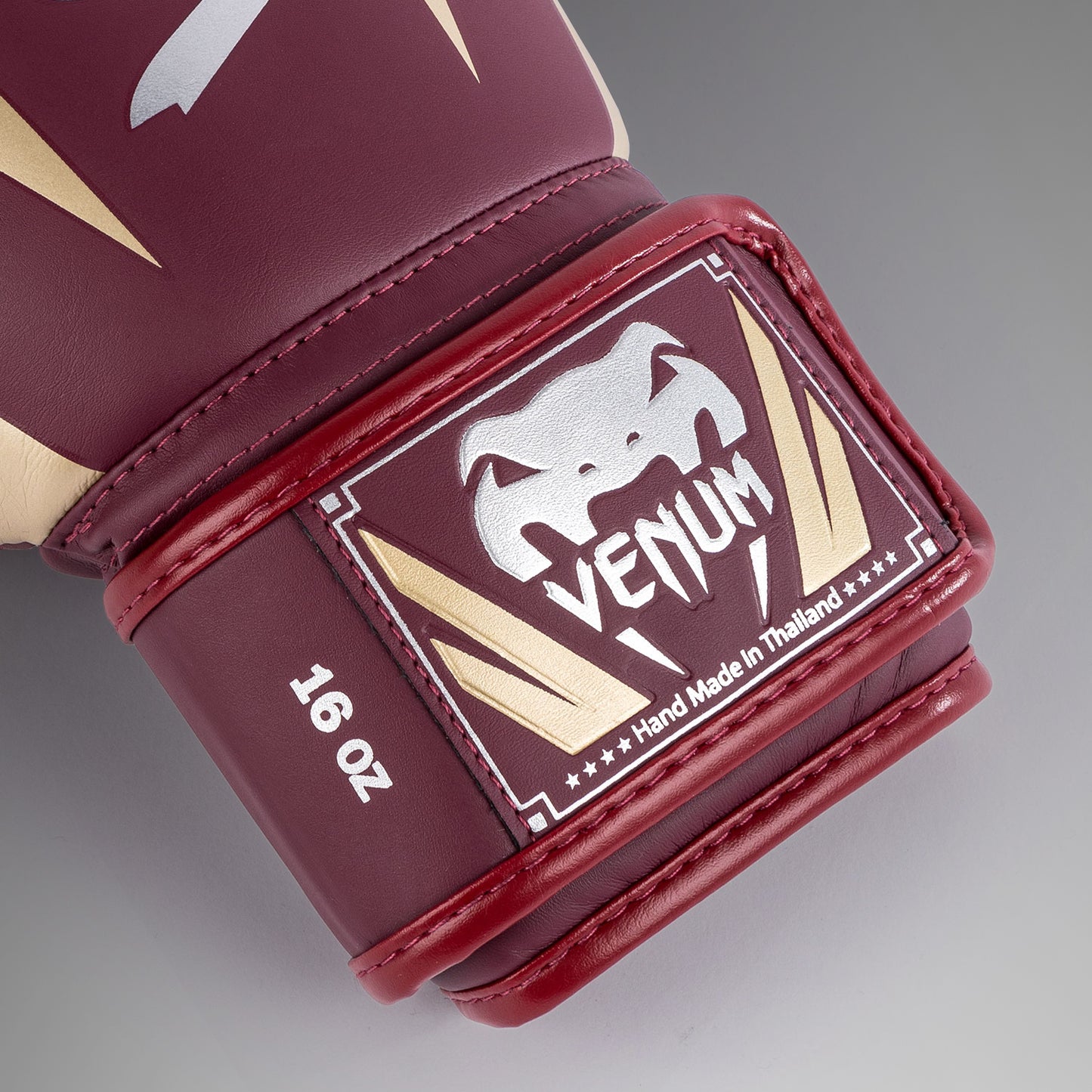 Gants de boxe Venum Elite - Rouge Bordeaux/Or