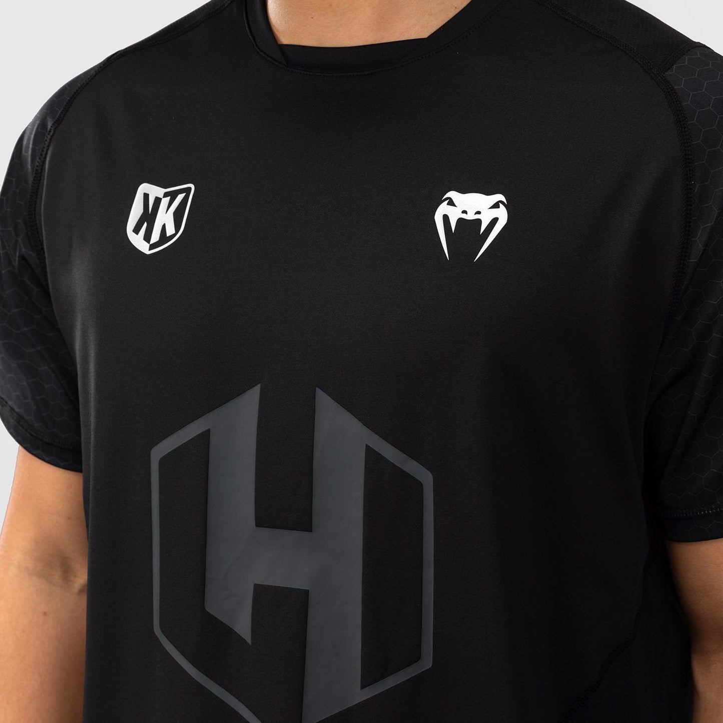T-shirt Dry Tech Foot Korner x Venum Hexagon MMA Noir/Argent - product-type_T-Shirts Dry Tech