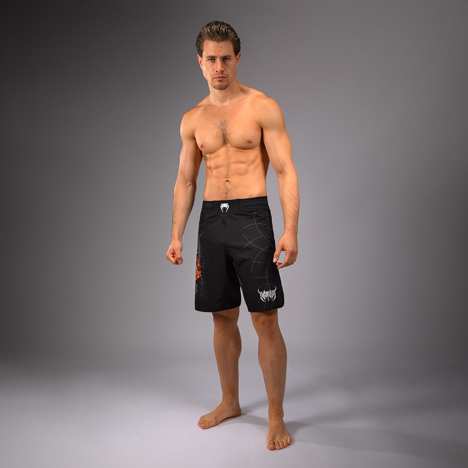 Short de combat Venum Gladiator 5.0 - Noir/Argent - product-type_Shorts de MMA