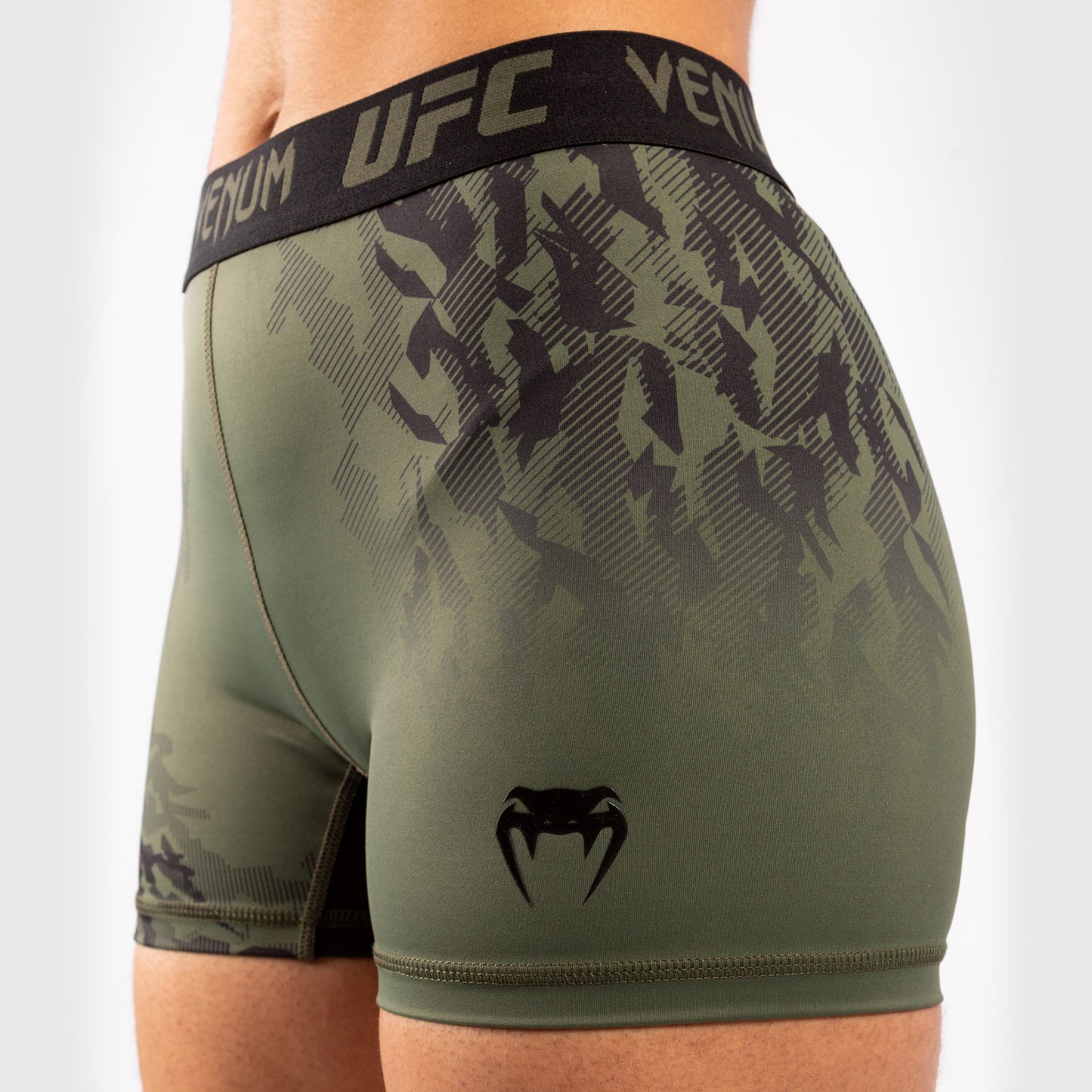 Short de Compression Performance Femme Venum UFC Authentic Fight Week – Kaki