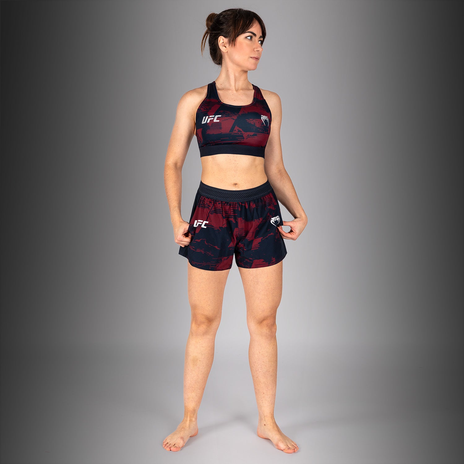 Brassière de sport Femme UFC Zenith by Venum Authentic Fight Week - Bleu marine/Bordeaux/Argent - product-type_Brassières de sport