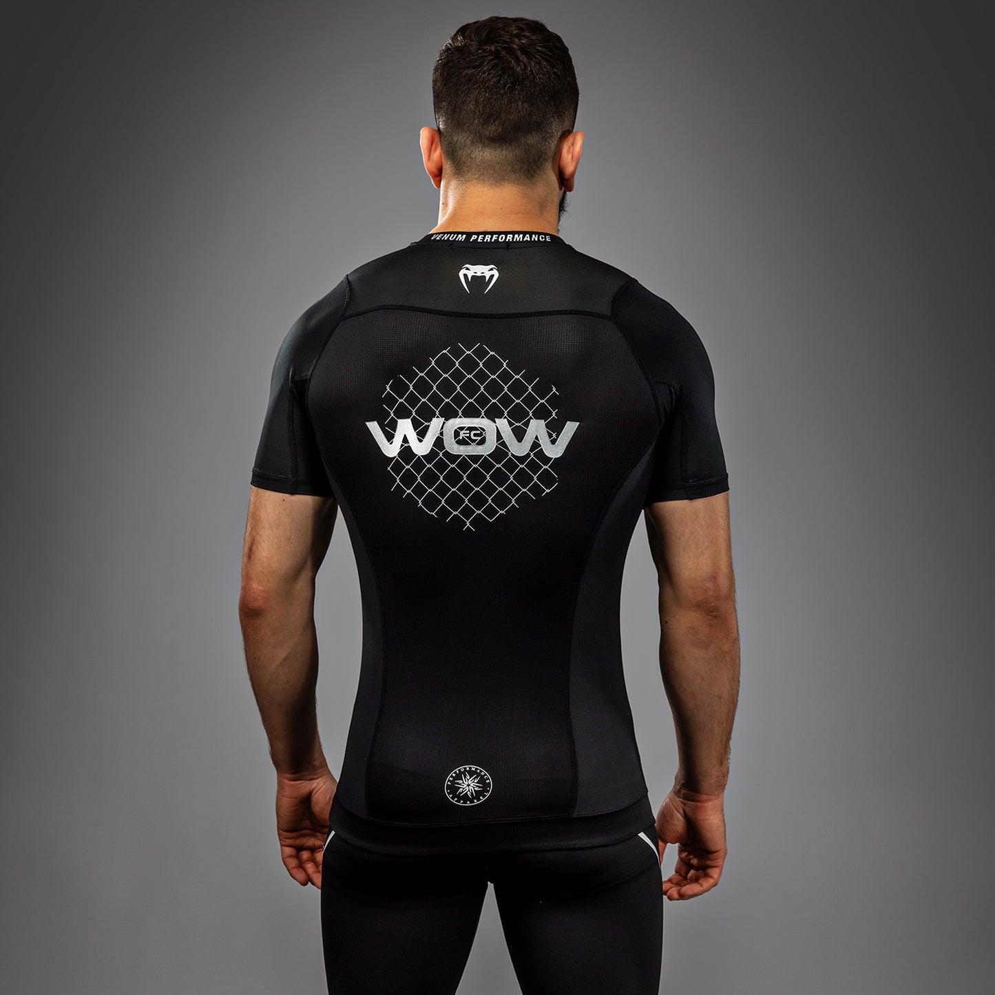 Rashguard manches courtes Venum x WOW FC - Noir/Gris - product-type_T-Shirts de Compression