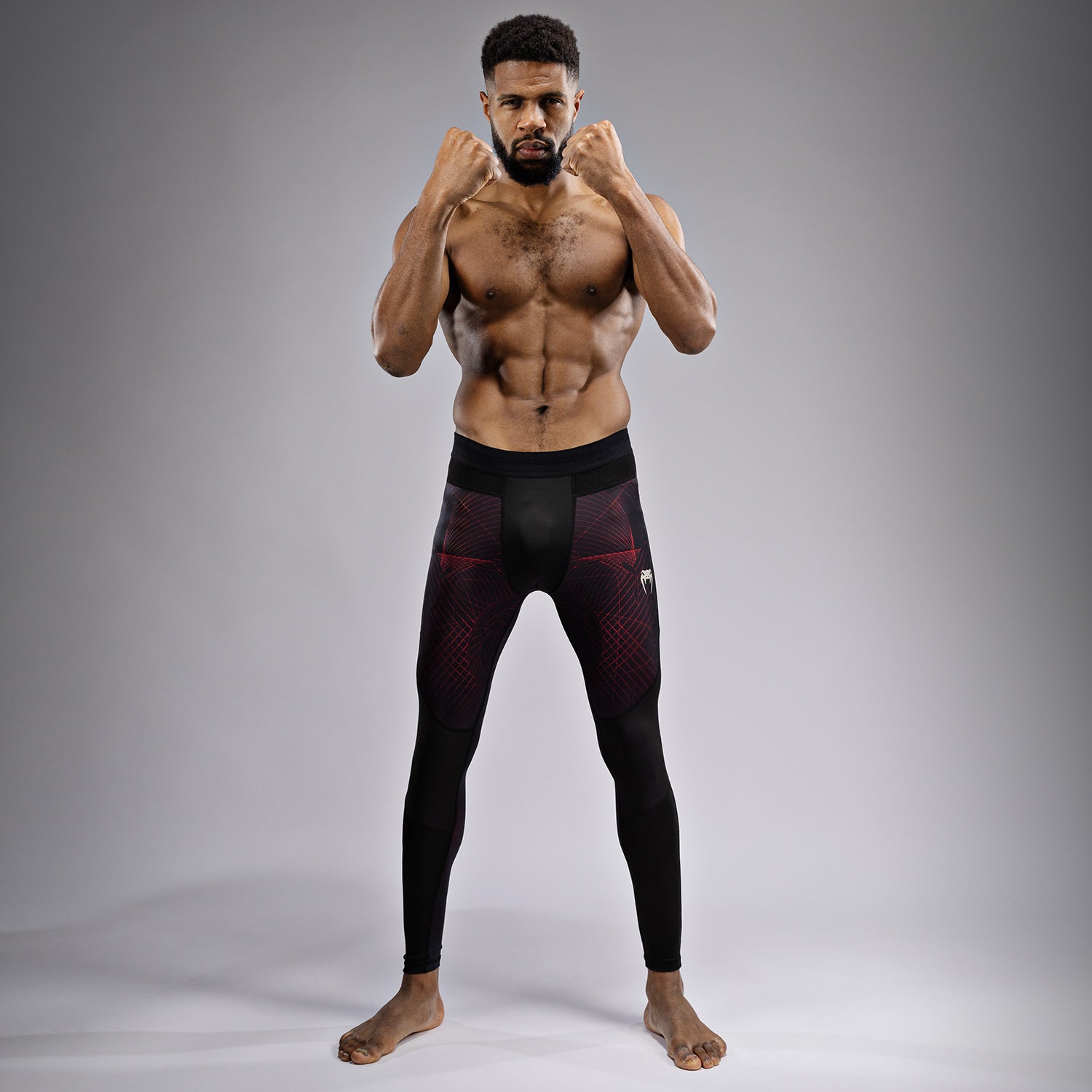Pantalon de Compression Venum G-Fit Air pour Hommes - Noir Profond/Rouge Feu - product-type_Pantalons de Compression