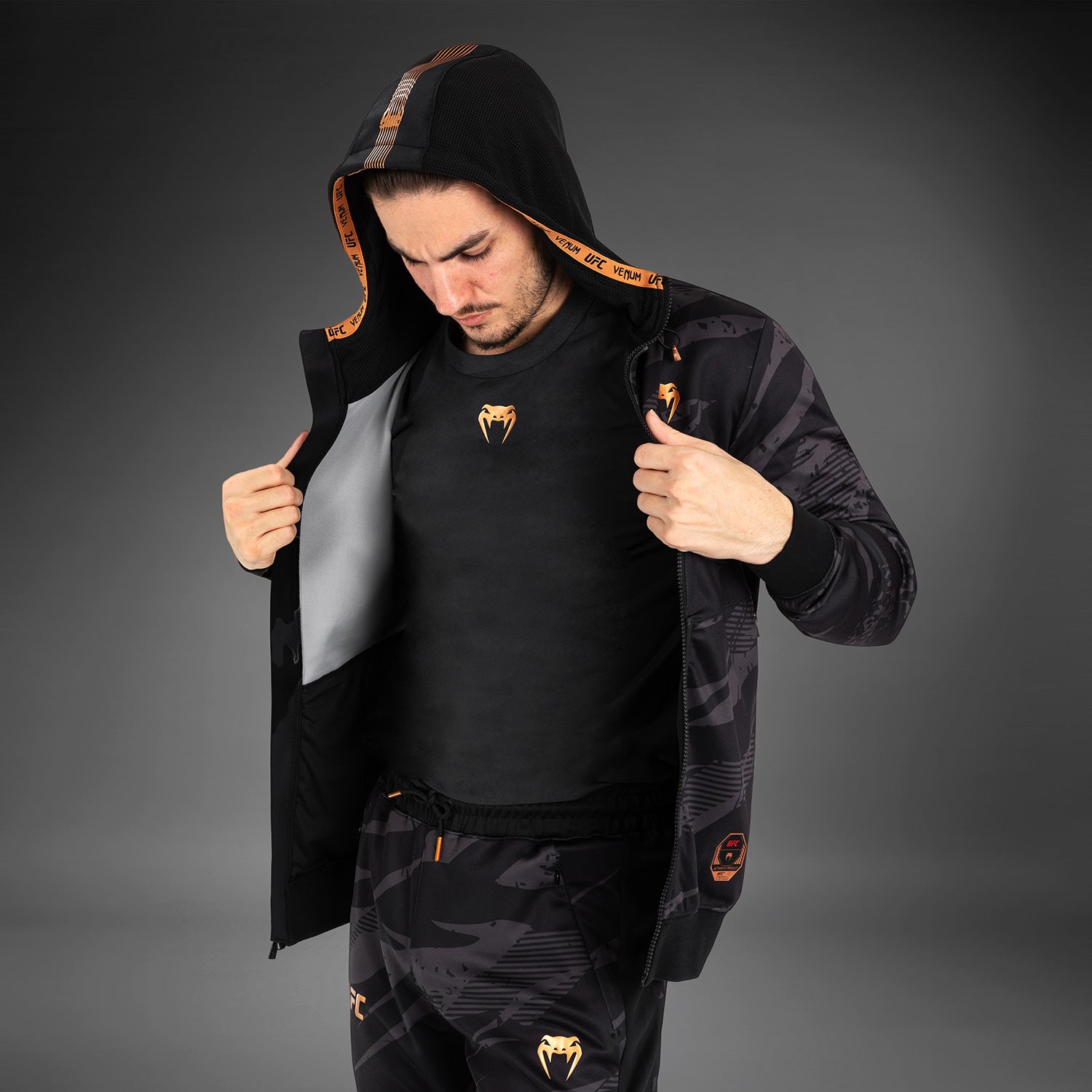 Veste À Capuche Zippé pour Hommes UFC Adrenaline by Venum Fight Week - Urban Camo - product-type_Vestes