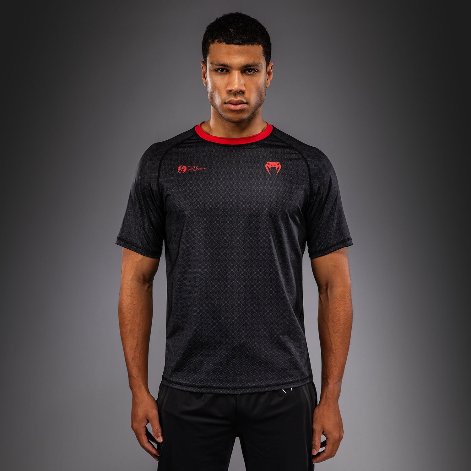 T-shirt Dry Tech Venum x Roger Gracie Signature - Noir/Rouge - product-type_T-Shirts Dry Tech