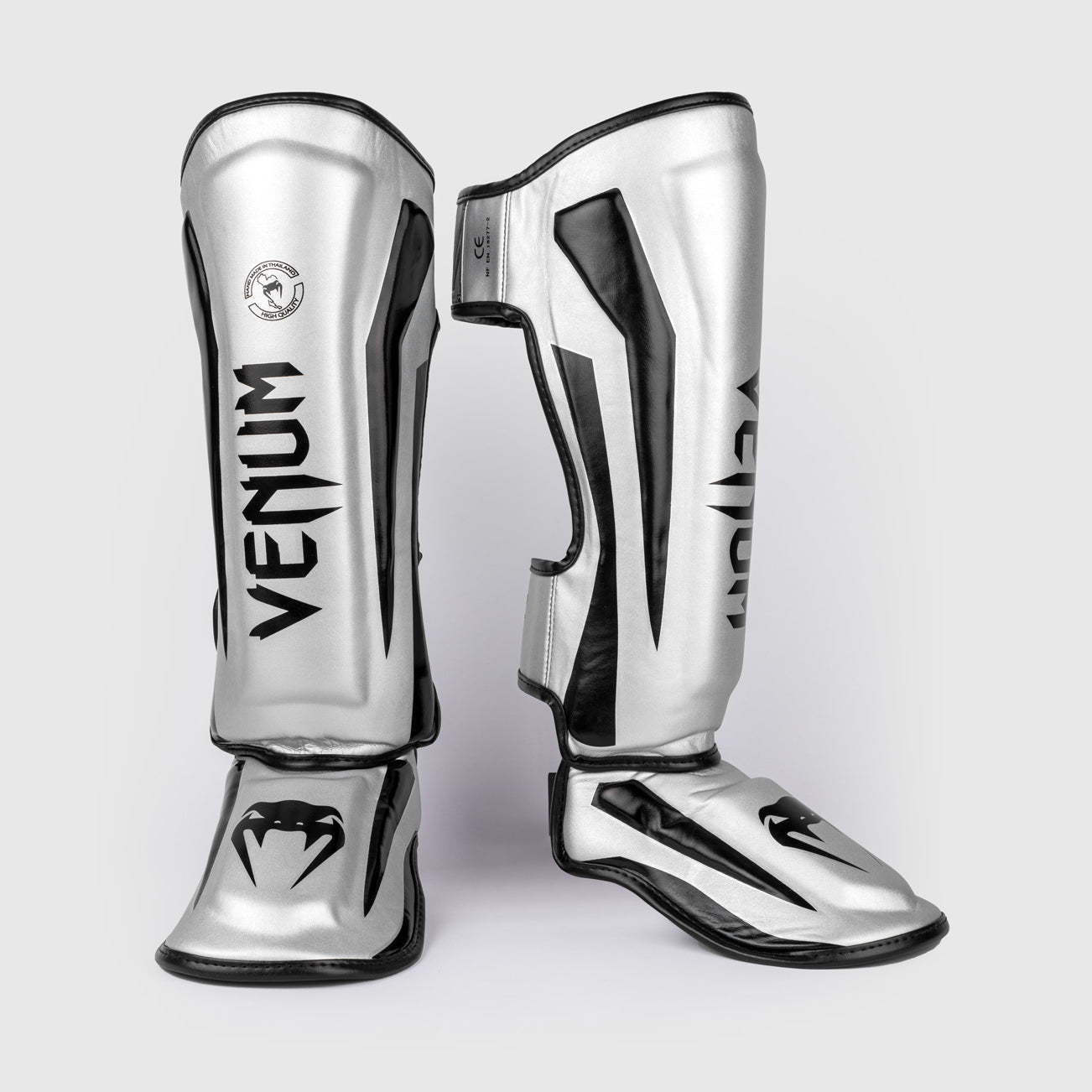 Protège-tibias Venum Elite - Argent/Noir - product-type_Protège-tibias