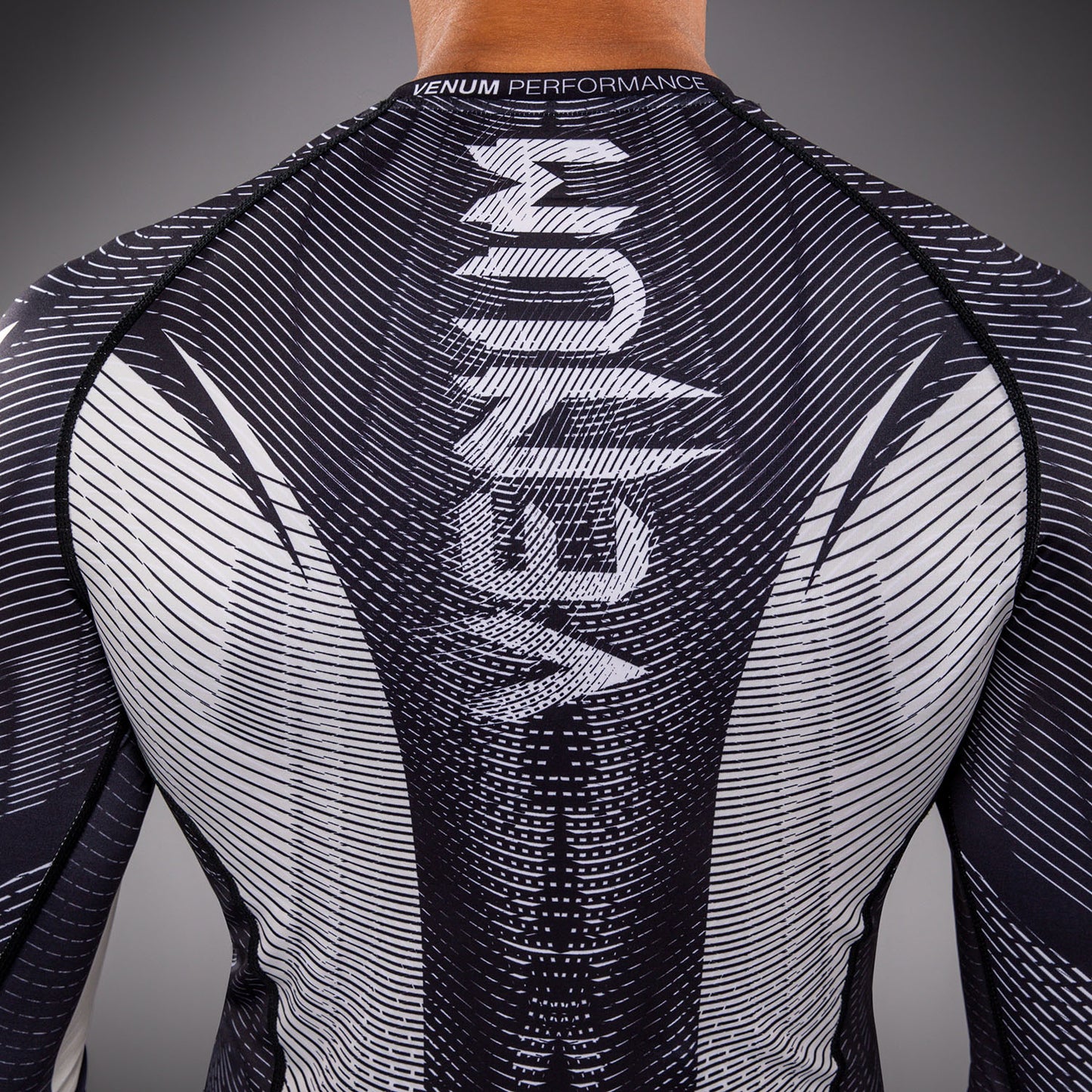 Rashguard à Manches Longues Venum Galactic 3.0 - Blanc Cassé/Noir