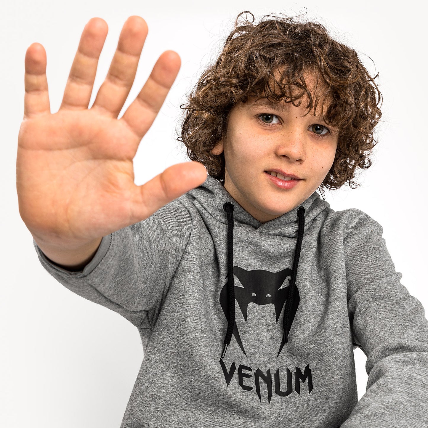 Sweatshirt à Capuche Venum Classic - Pour Enfants - Gris Chiné Clair - product-type_Sweatshirts
