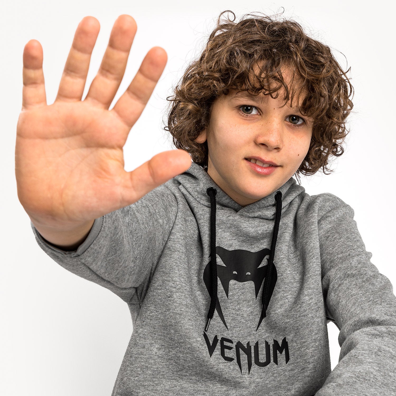 Sweatshirt à Capuche Venum Classic - Pour Enfants - Gris Chiné Clair - product-type_Sweatshirts