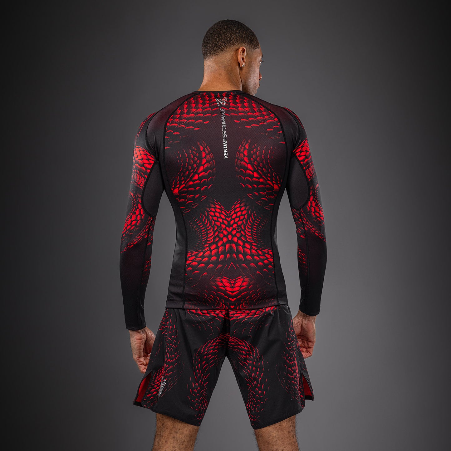 Rashguard à Manches Longues Venum Matupa - Noir/Rouge/Argent - product-type_T-Shirts de Compression