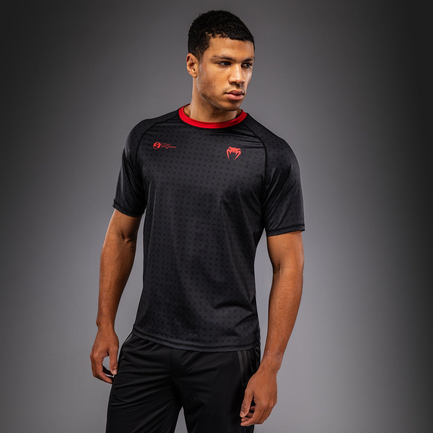 T-shirt Dry Tech Venum x Roger Gracie Signature - Noir/Rouge - product-type_T-Shirts Dry Tech