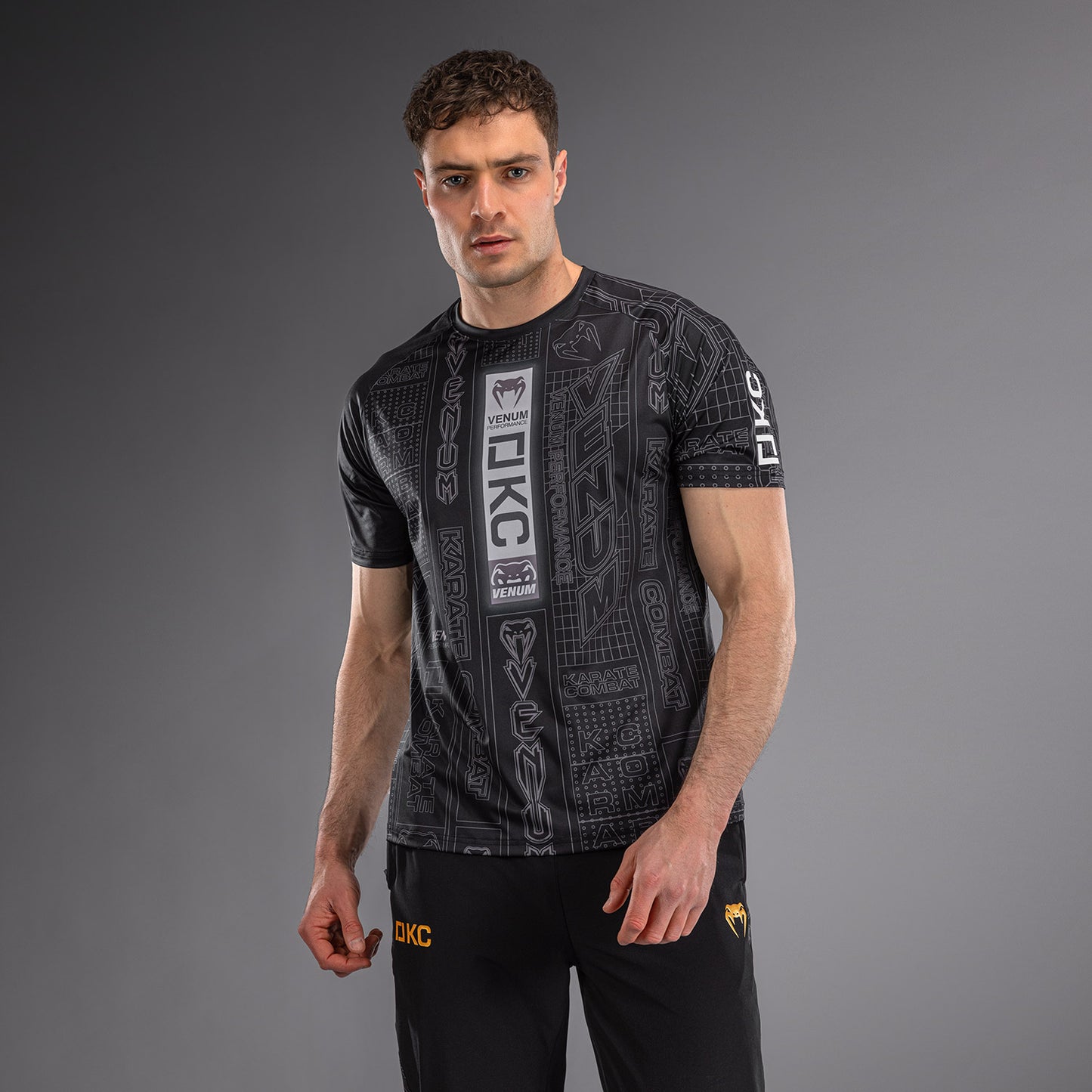 T-shirt Dry Tech Karate Combat by Venum – Noir/Gris - product-type_T-Shirts Dry Tech