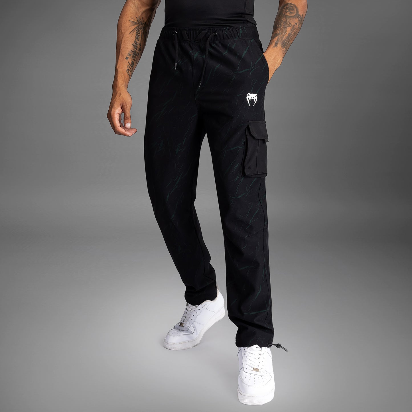 Jogging pour Hommes Venum Trooper - Noir/Vert - product-type_Pantalons de jogging