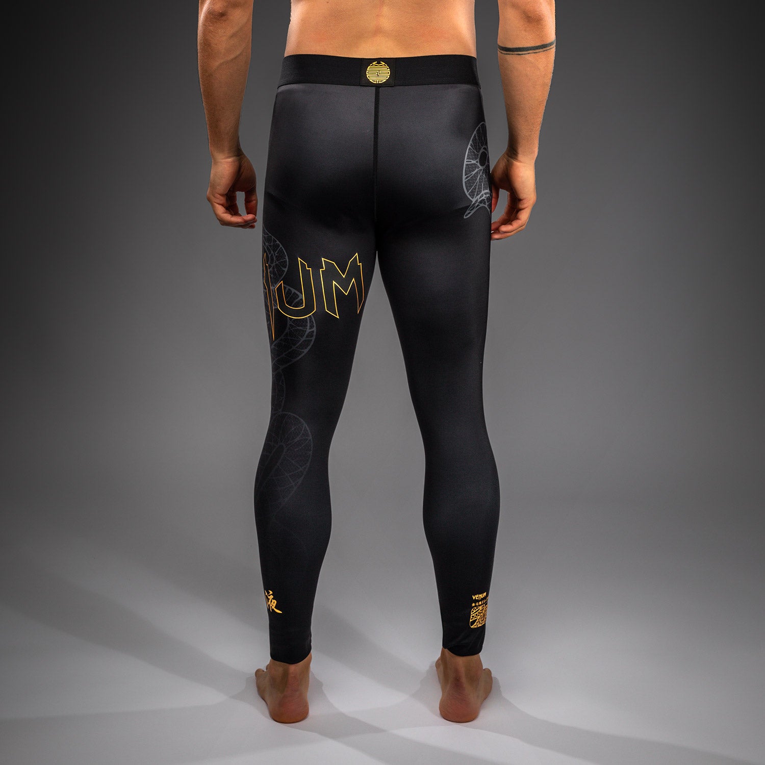 Pantalon de Compression Venum Serpenti – Noir/Argent/Or - product-type_Pantalons de Compression