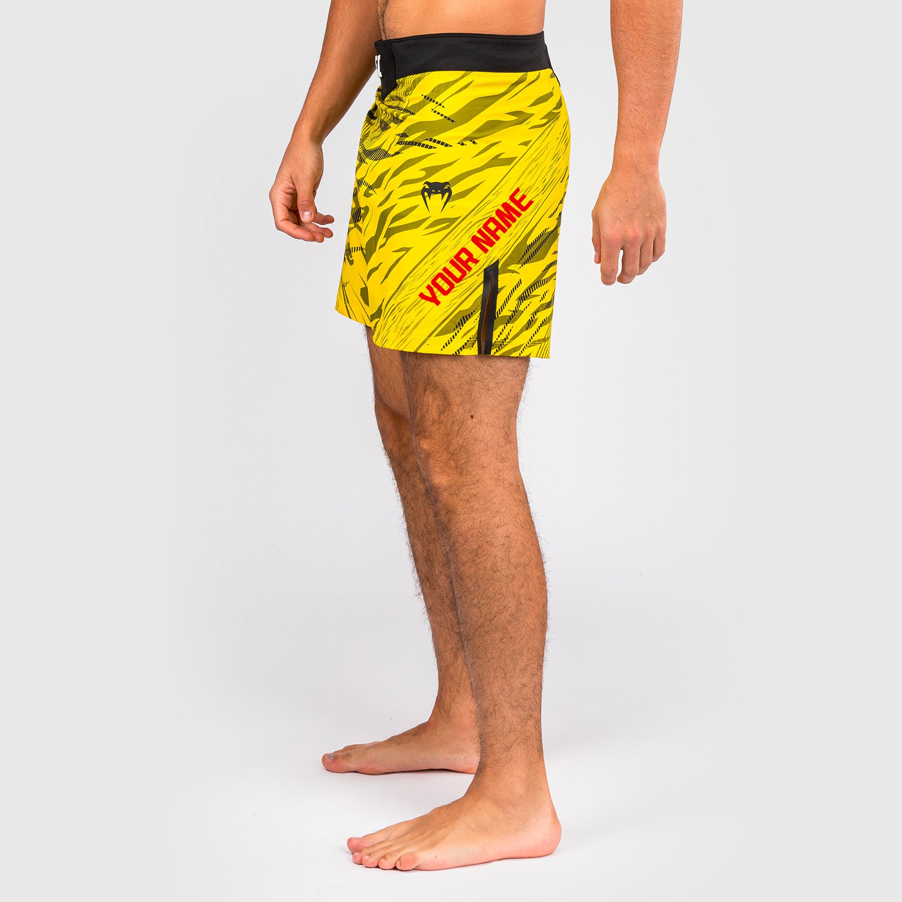 Shorts de Combat pour Hommes UFC Fusion by Venum Personnalisé Authentic Fight Night - Coupe Courte - Jaune - product-type_Shorts de MMA