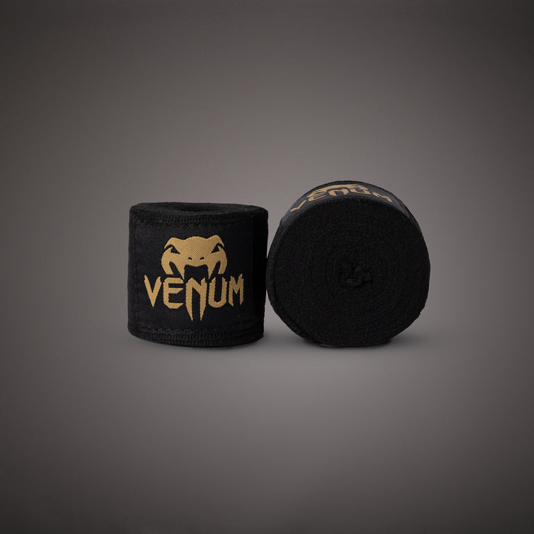 Bandages De Boxe Venum Kontact - 4m - Coton Élastique - Noir/Rouge - Paire