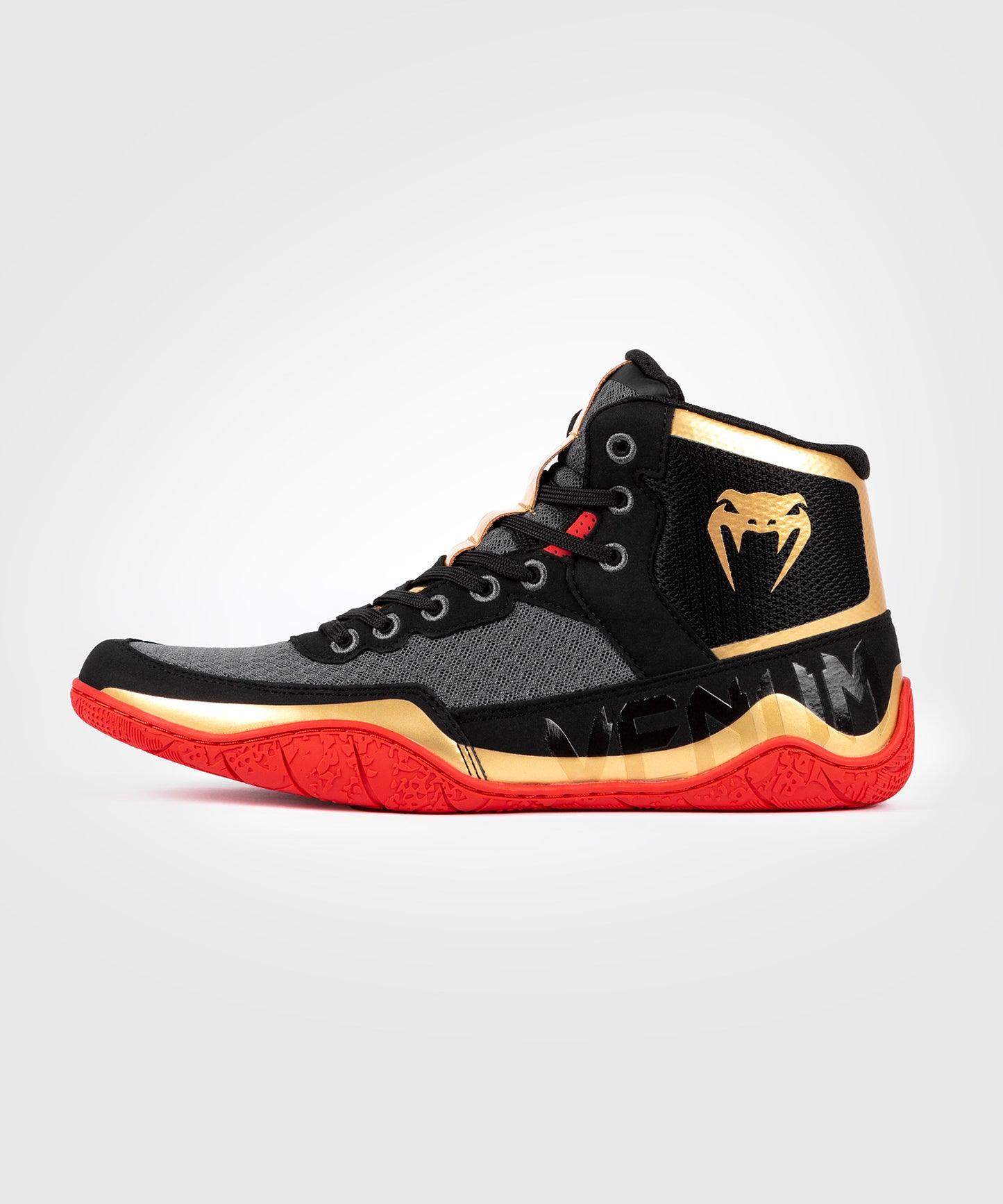 Chaussures de lutte Venum Elite - Noir/Or/Rouge - product-type_chaussures de lutte