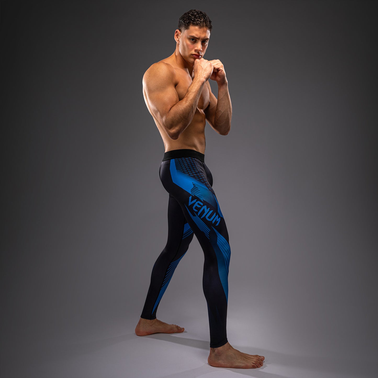 Pantalon de compression Venum No-Gi 6.0 - Noir/Bleu