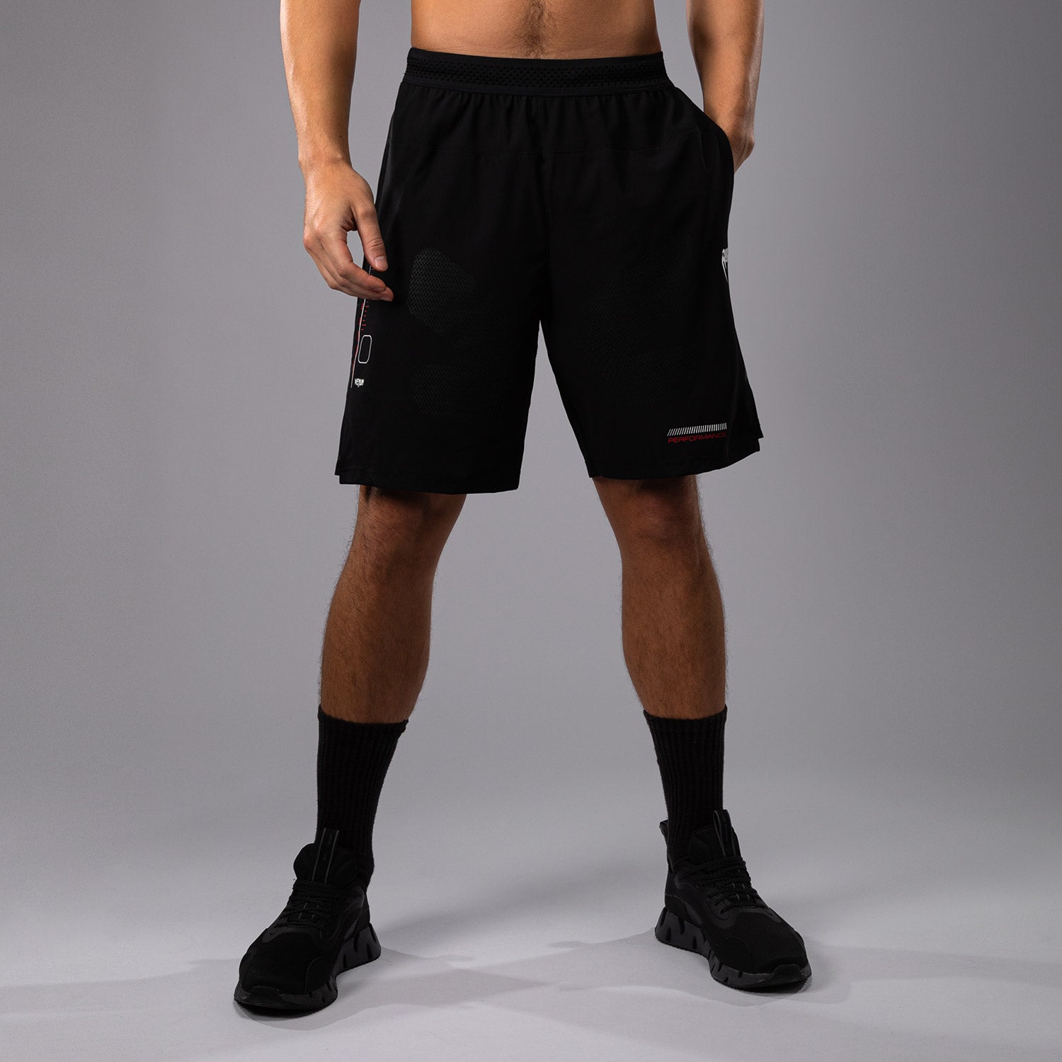 Short d'entraînement Venum Tactical XT- Noir/Rouge Feu - product-type_Shorts de training