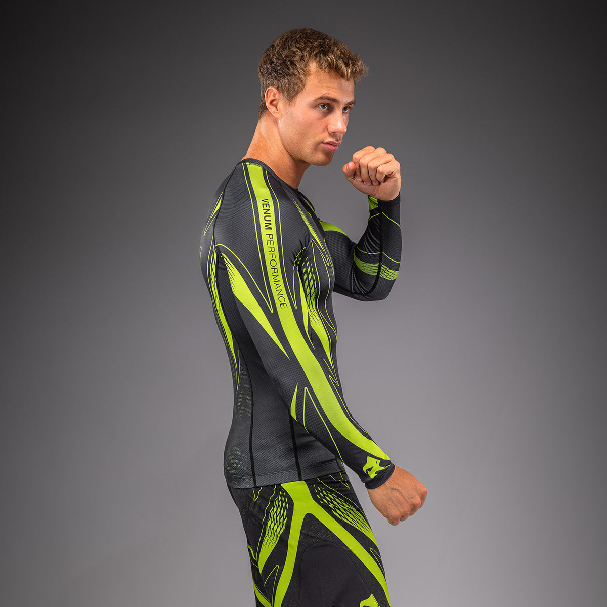Rashguard à manches longues Venum Amazonia Reborn - Noir/Vert