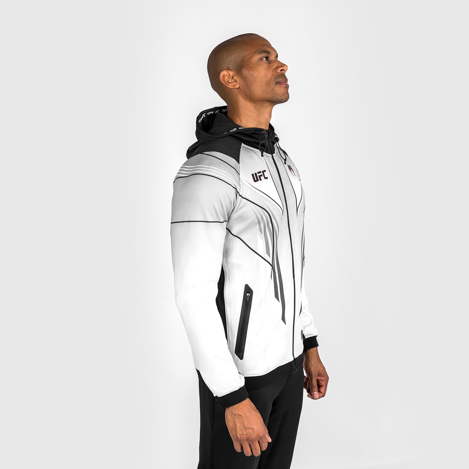 Sweat à capuche Personnalisé Walkout UFC Venum Authentic Fight Night 2.0 pour homme - Blanc - product-type_Vestes