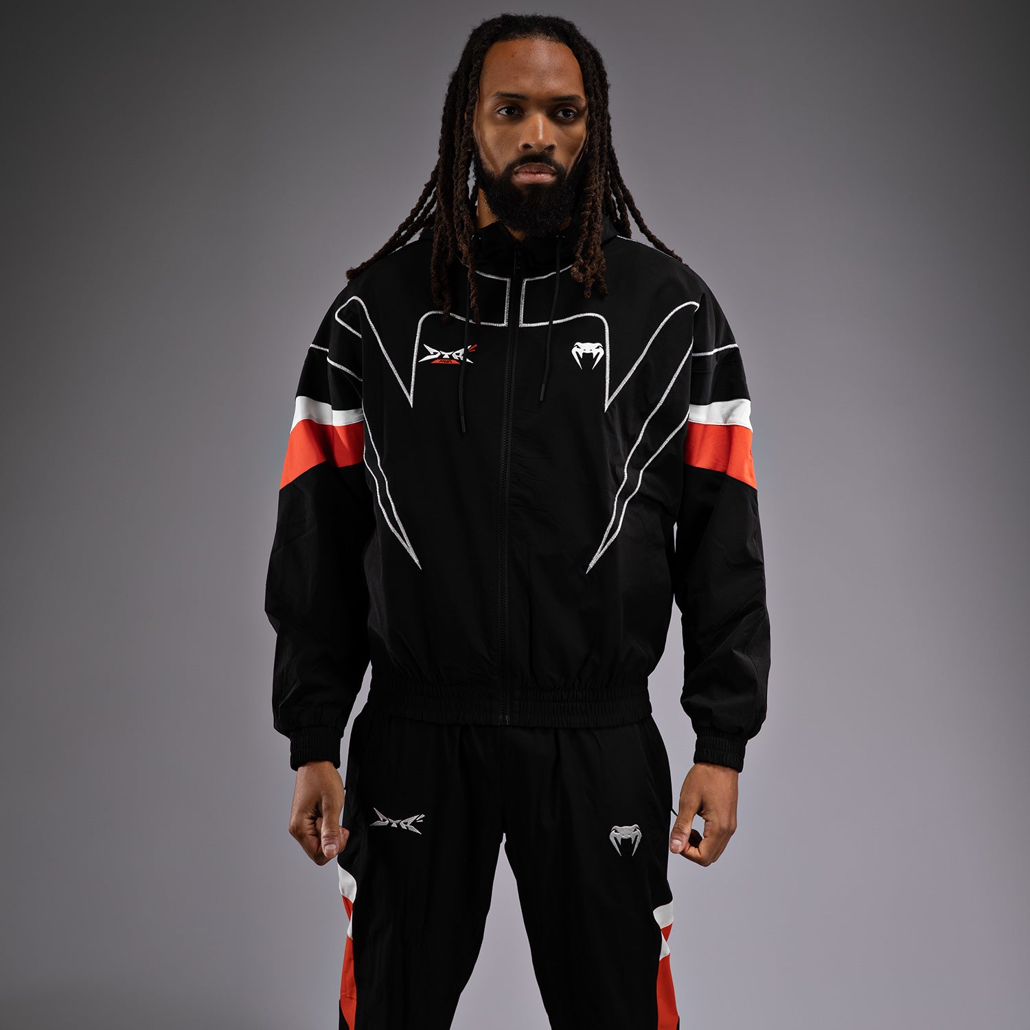 Veste de survêtement Venum x DTR Fight Attack 90 - Noir/Orange - product-type_Vestes