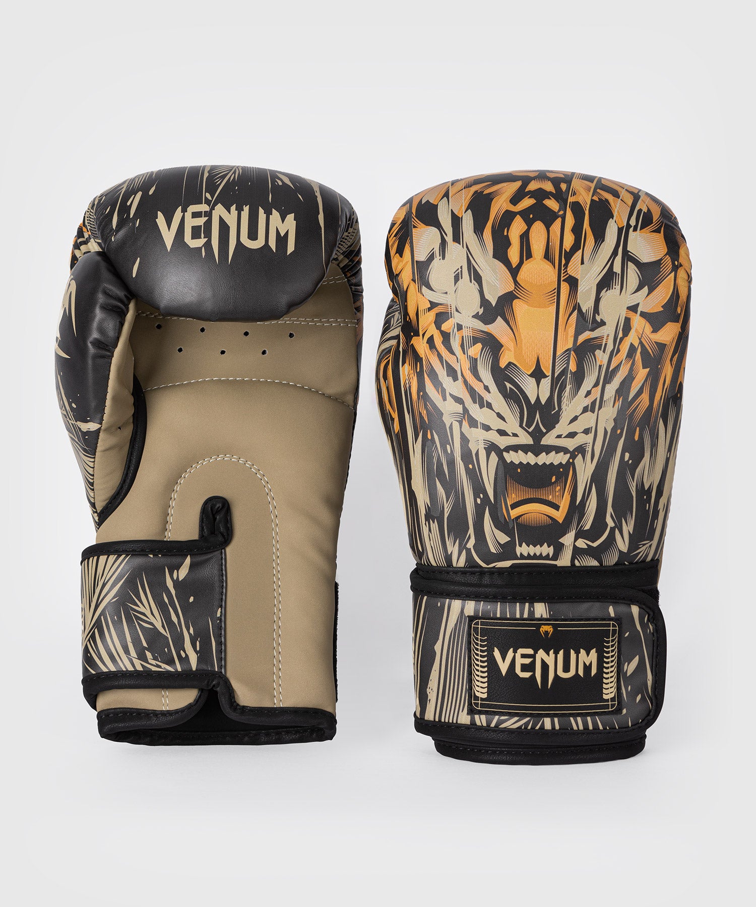Gants de Boxe Venum Tiger pour Hommes - Noir/Orange Néon - product-type_Gants de boxe
