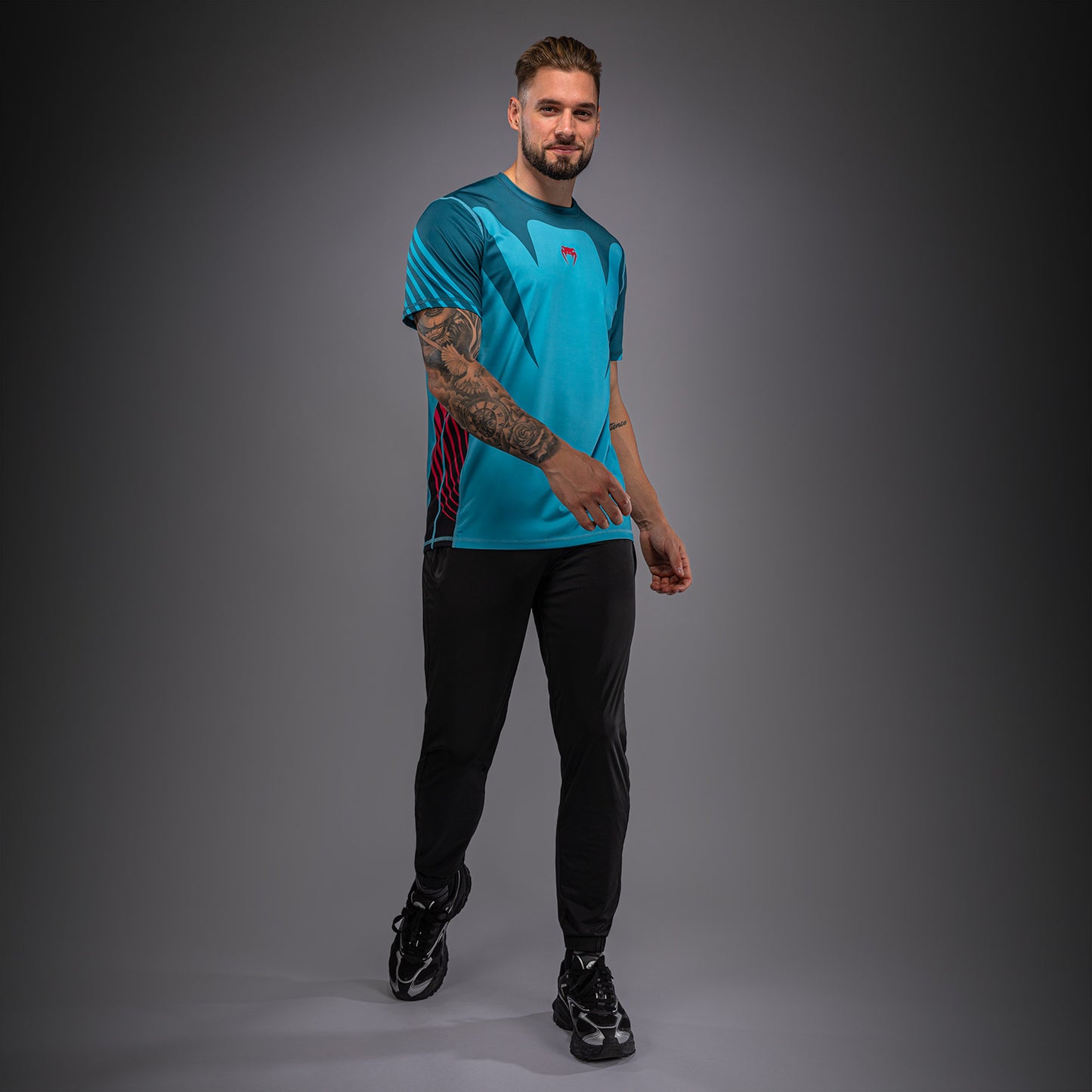 T-shirt Dry Tech Venum Attack 90 - Turquoise/Rouge - product-type_T-Shirts Dry Tech