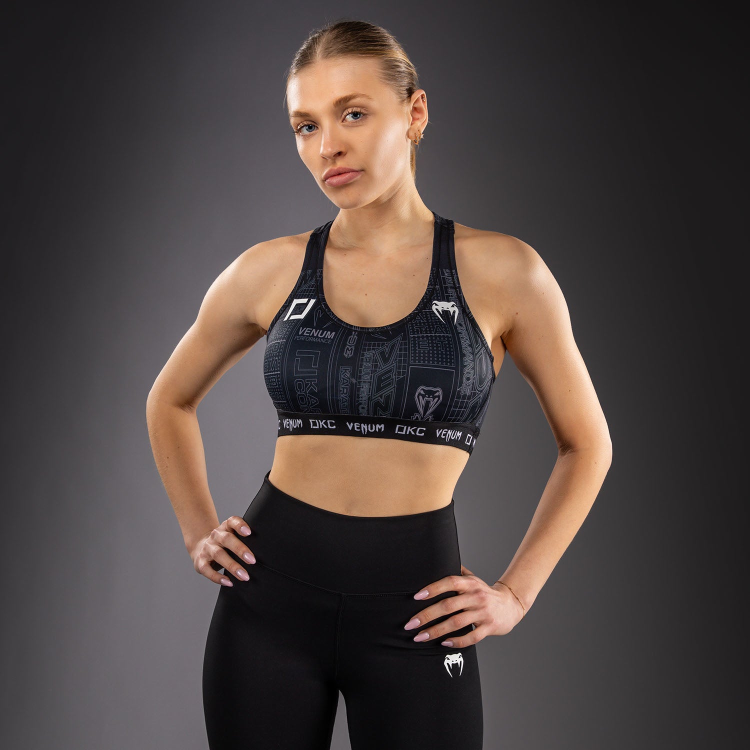 Brassière de Sport Karate Combat by Venum – Noir/Gris - product-type_Brassières de sport