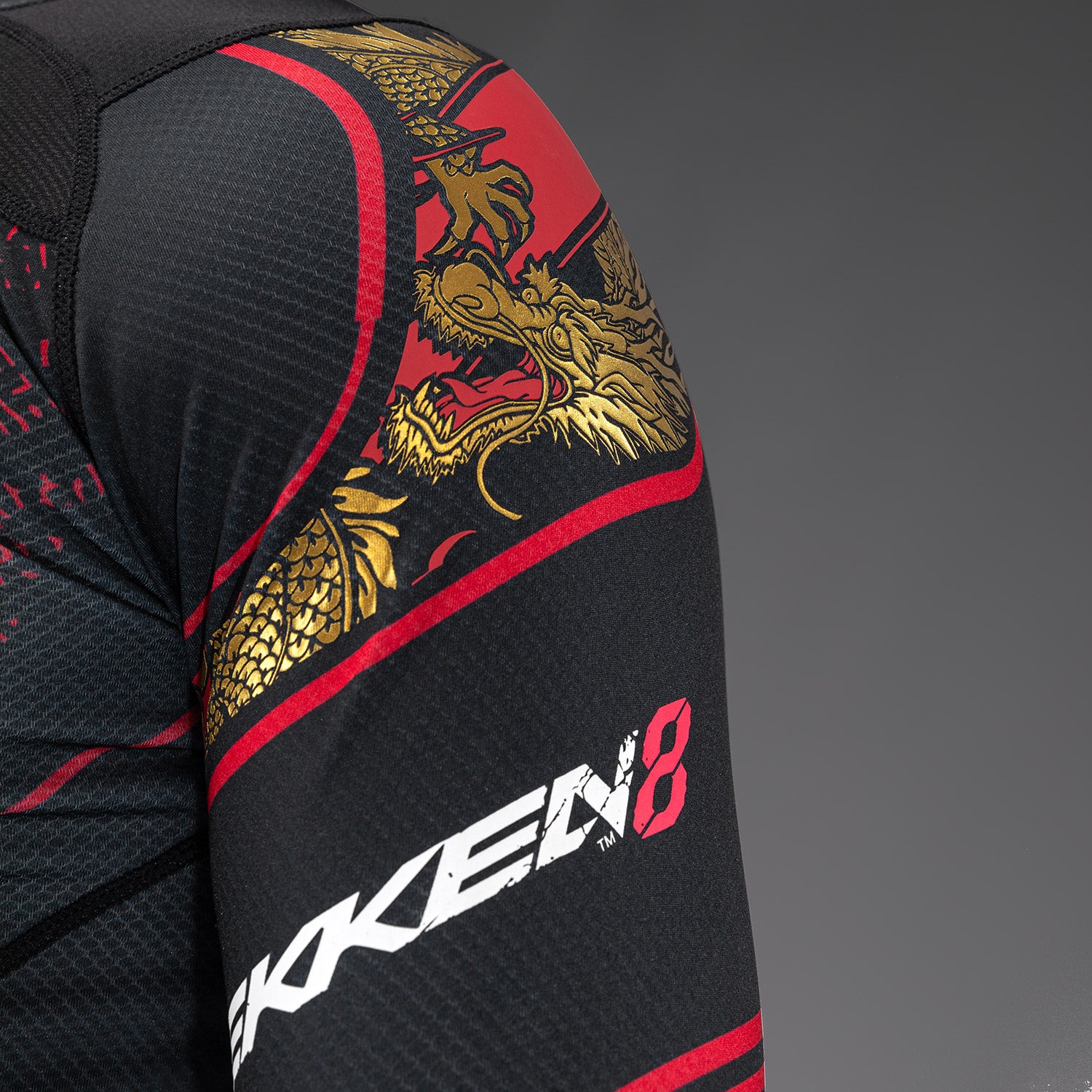 Rashguard Venum x TEKKEN 8 - Marshall Law - Noir/Rouge/Or - product-type_T-Shirts de Compression