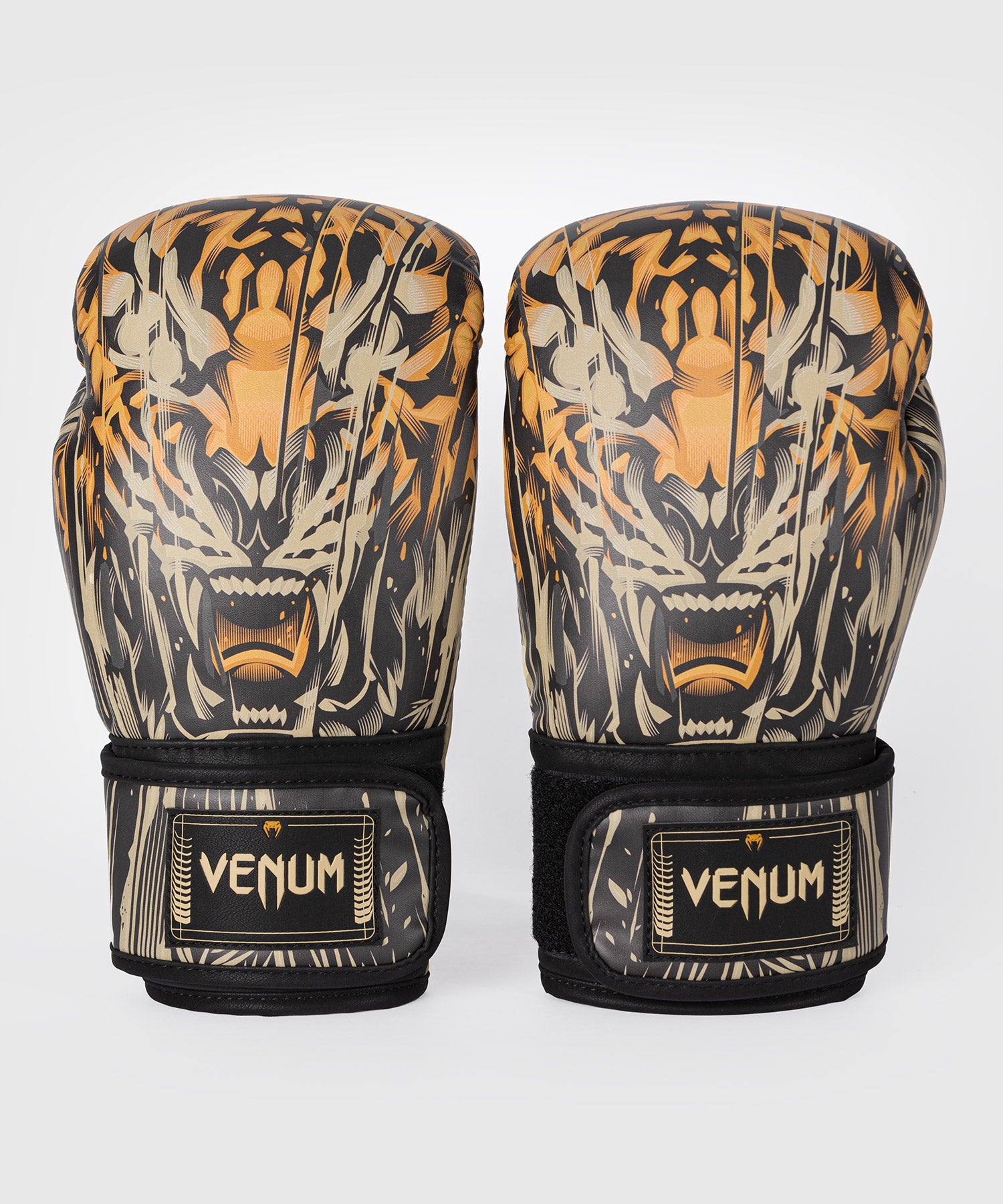 Gants de Boxe Venum Tiger pour Hommes - Noir/Orange Néon - product-type_Gants de boxe