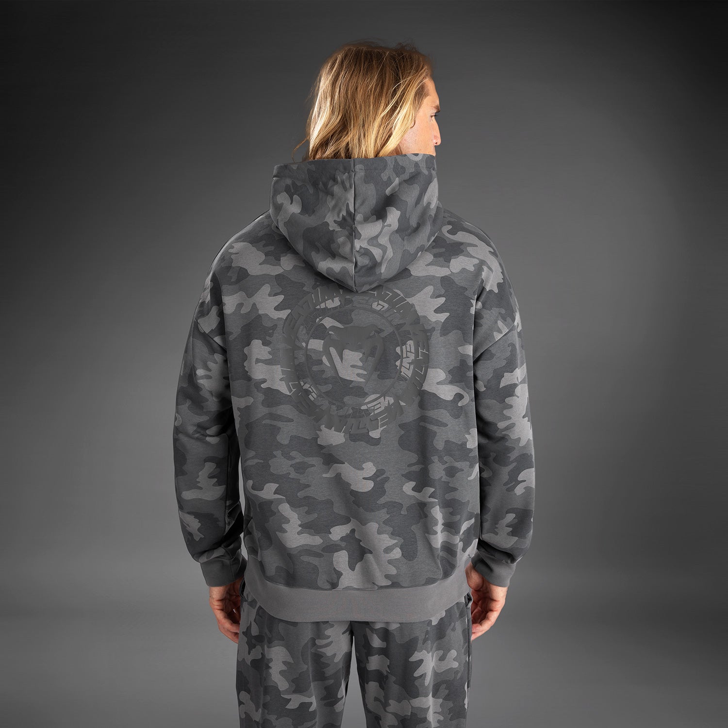 Sweat À Capuche pour Hommes Venum Vortex XL - Camouflage Anthracite - product-type_Sweatshirts