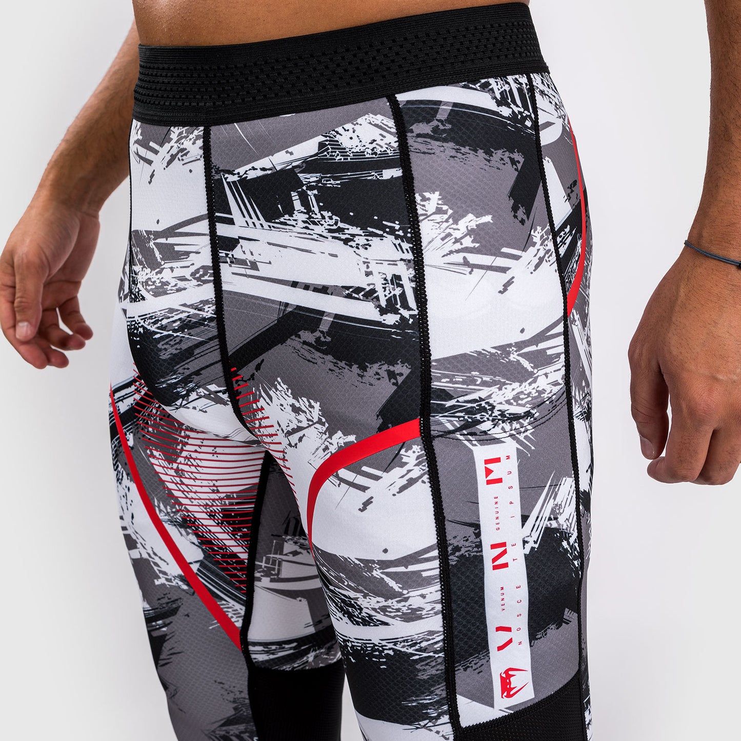 Pantalon de compression Venum Electron 3.0 - Gris/Rouge - product-type_Pantalons de Compression