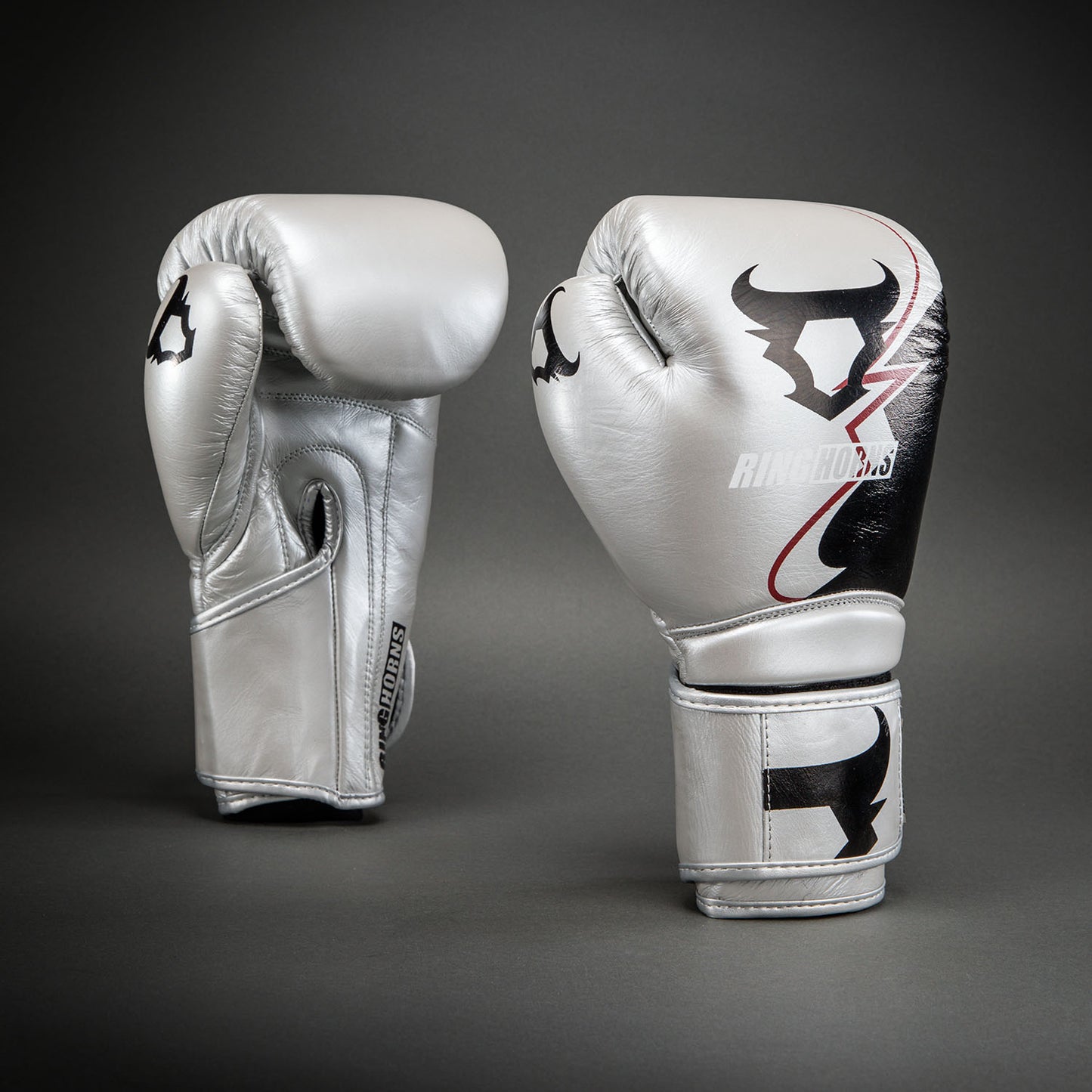 Gants de boxe Ringhorns Charger by Venum – Argent/Noir - product-type_Gants de boxe