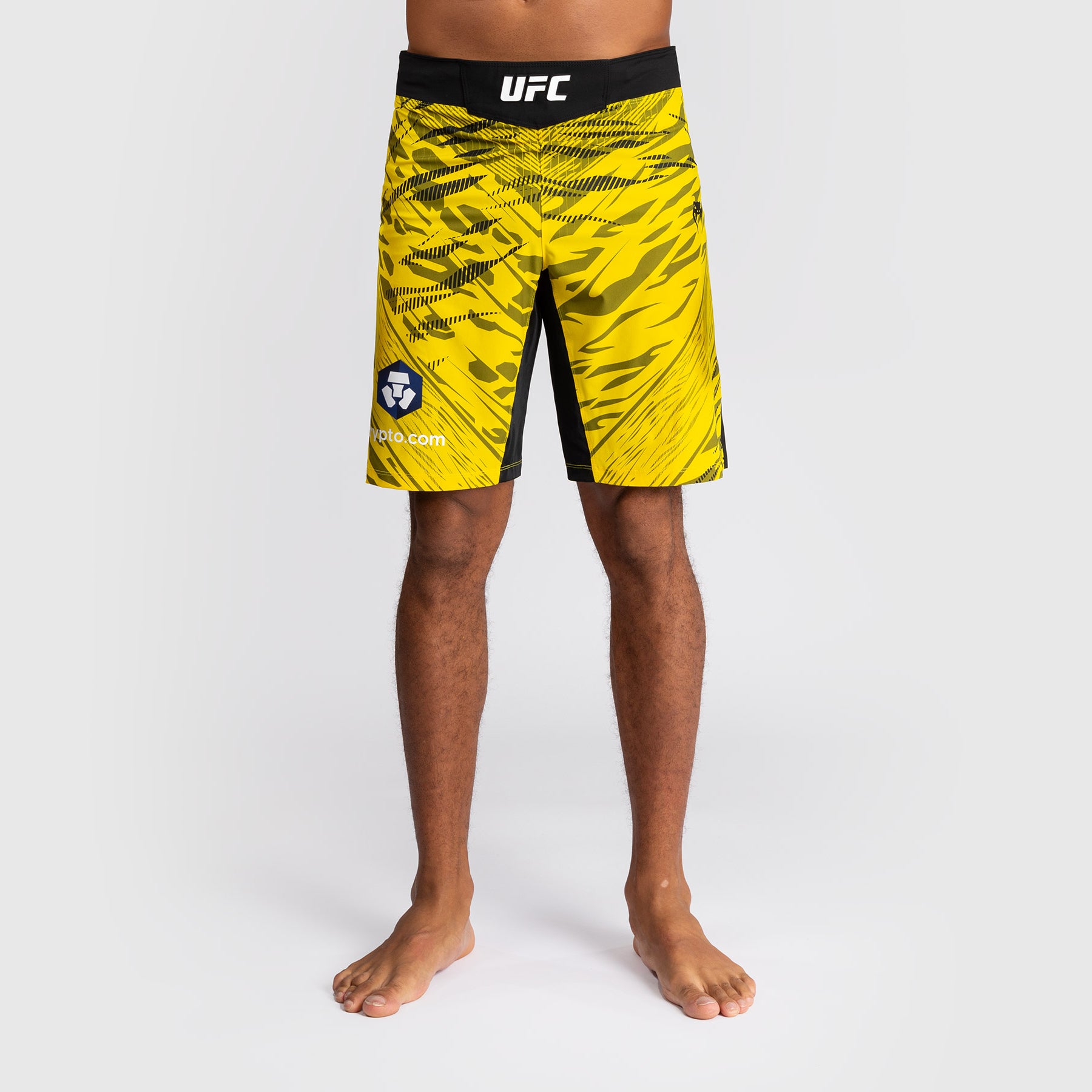 Shorts de Combat pour Hommes UFC Fusion by Venum Personnalisé Authentic Fight Night - Coupe Longue - Jaune - product-type_Shorts de MMA