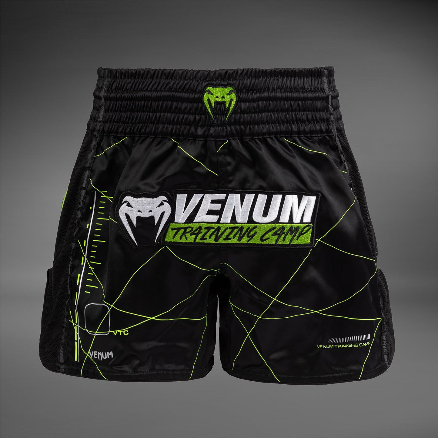 Short de Muay Thai Venum Training Camp 4.0 - Noir/Vert Fluo - product-type_Shorts de Muay Thai