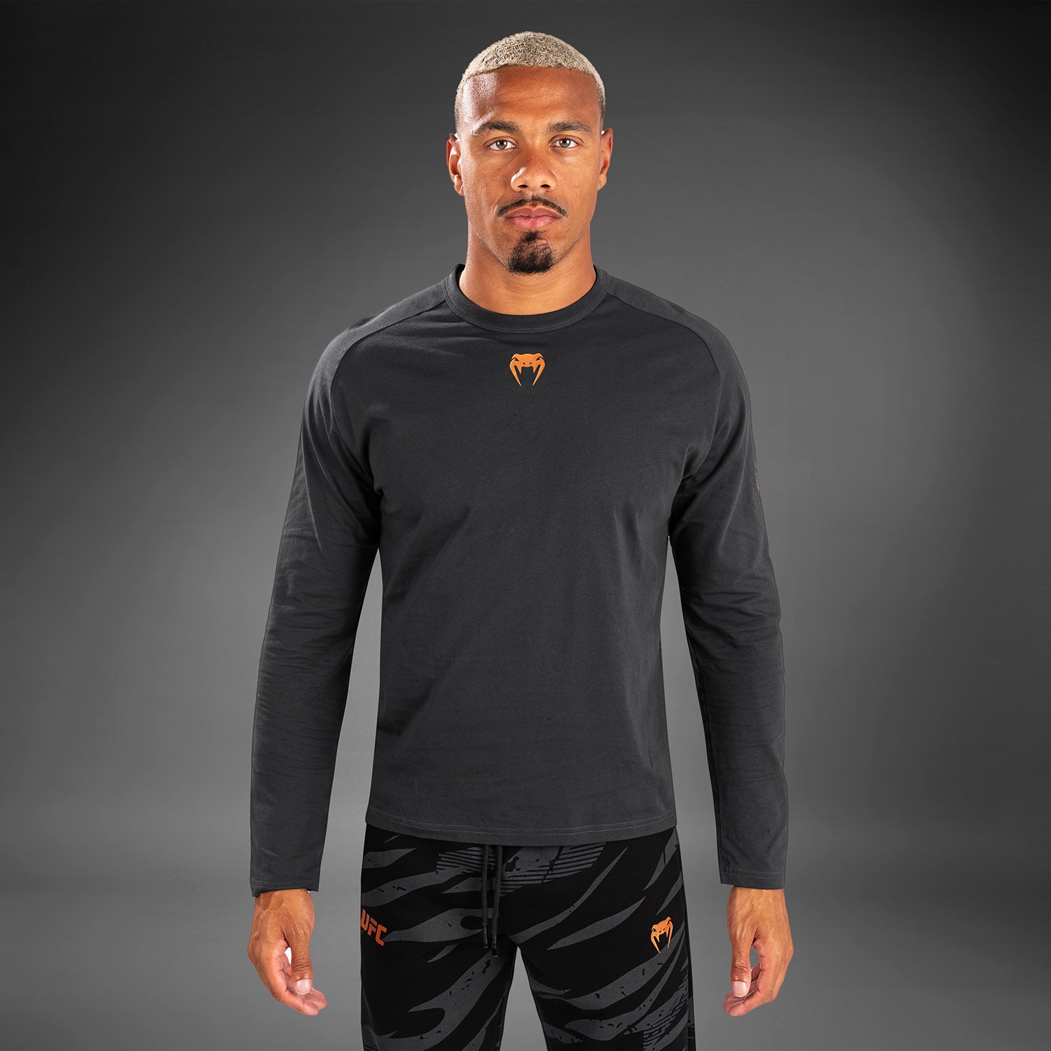 T-Shirt À Manches Longues pour Hommes UFC Adrenaline by Venum Fight Week - Gris Anthracite - product-type_T-Shirts Dry Tech