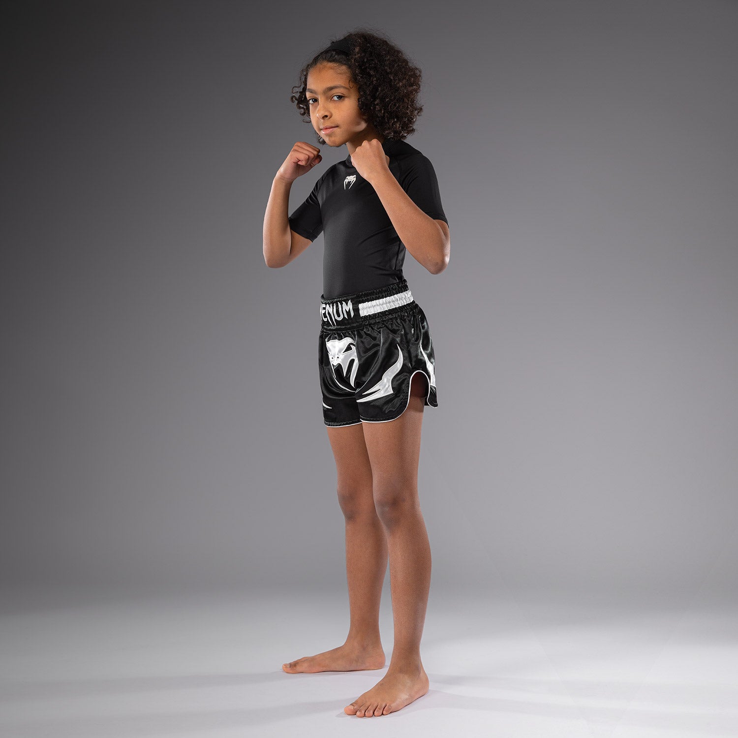 Short de Muay Thaï Venum Inferno pour Enfants - Noir - product-type_Shorts de Muay Thai