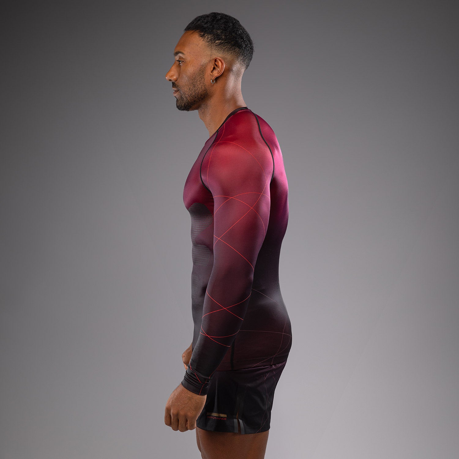 Rashguard Manches Longues Venum Tactical XT- Noir/Bordeaux/Or - product-type_T-Shirts de Compression