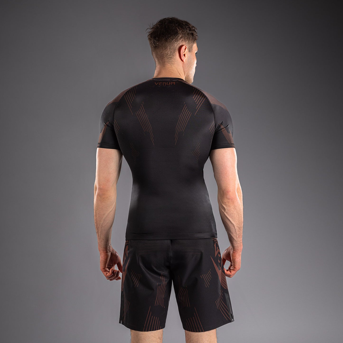 Rashguard à Manches Courtes Venum No-Gi 6.0 - Noir/Marron