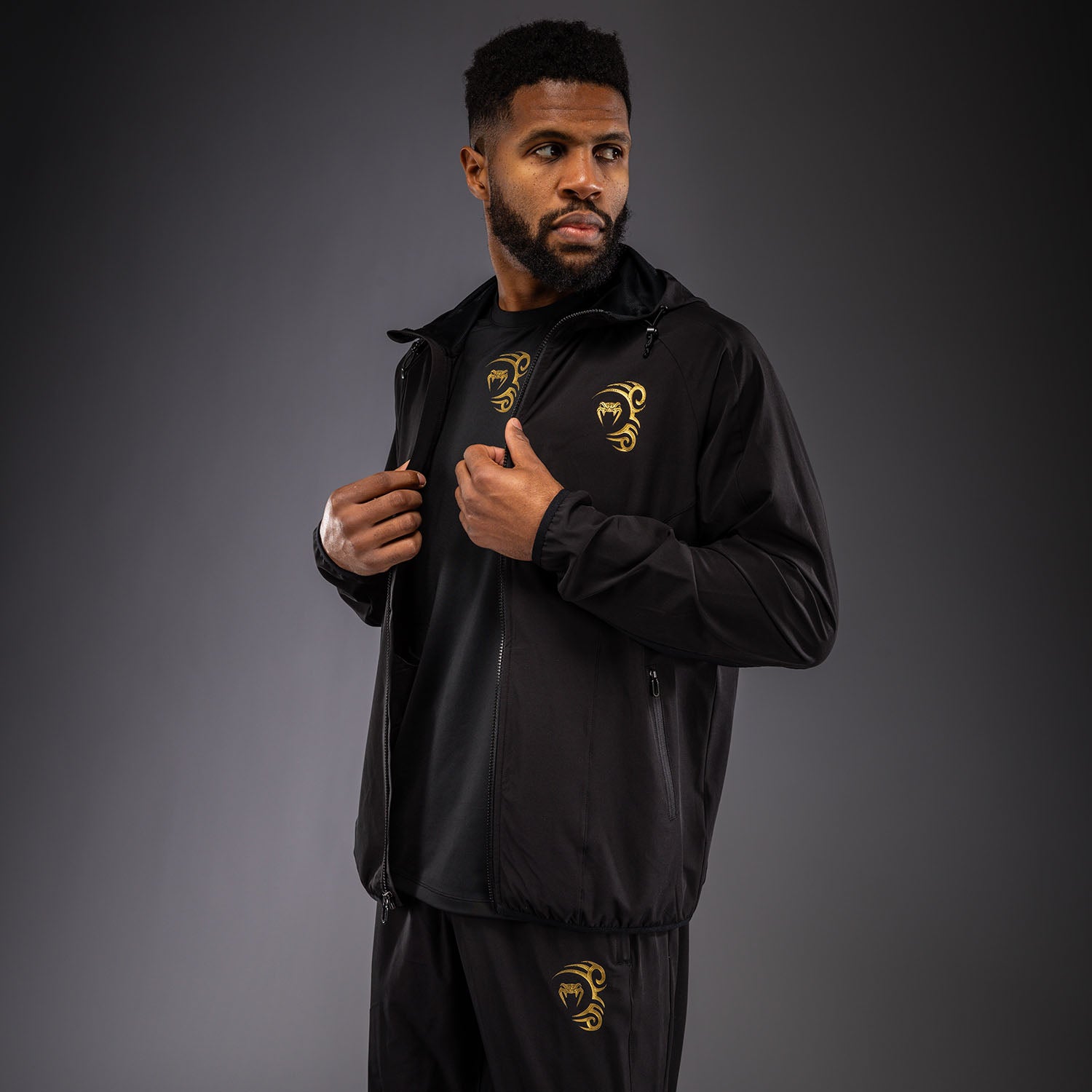 Veste de Survêtement Venum x Mike Tyson Tiger - Noir/Or - product-type_Vestes