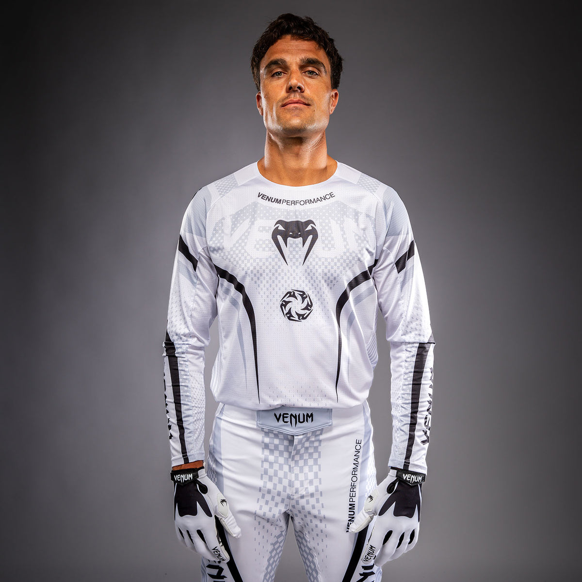 Maillot de Motorsports Venum MX Challenger - Blanc