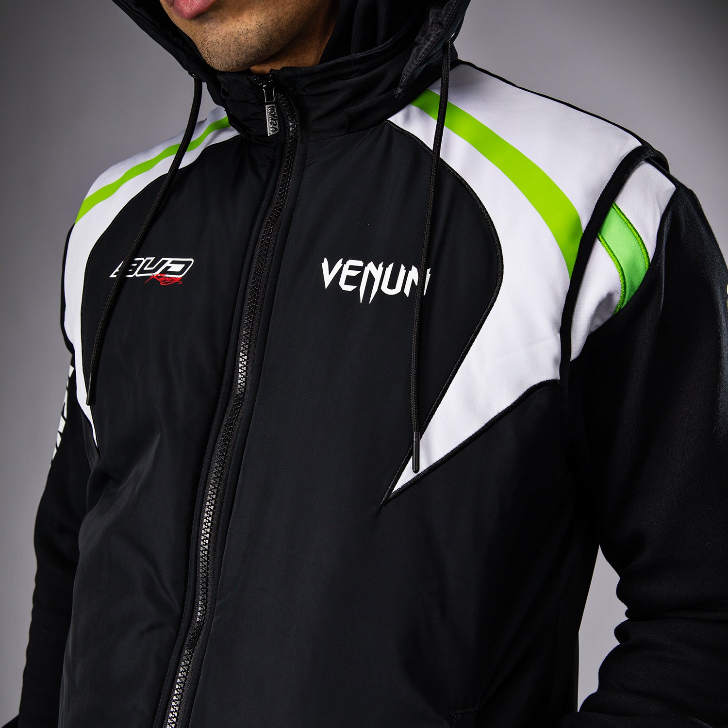 Veste sans manches pour Hommes Venum x Bud Racing - Noir/Blanc/Vert Citron - product-type_Vestes