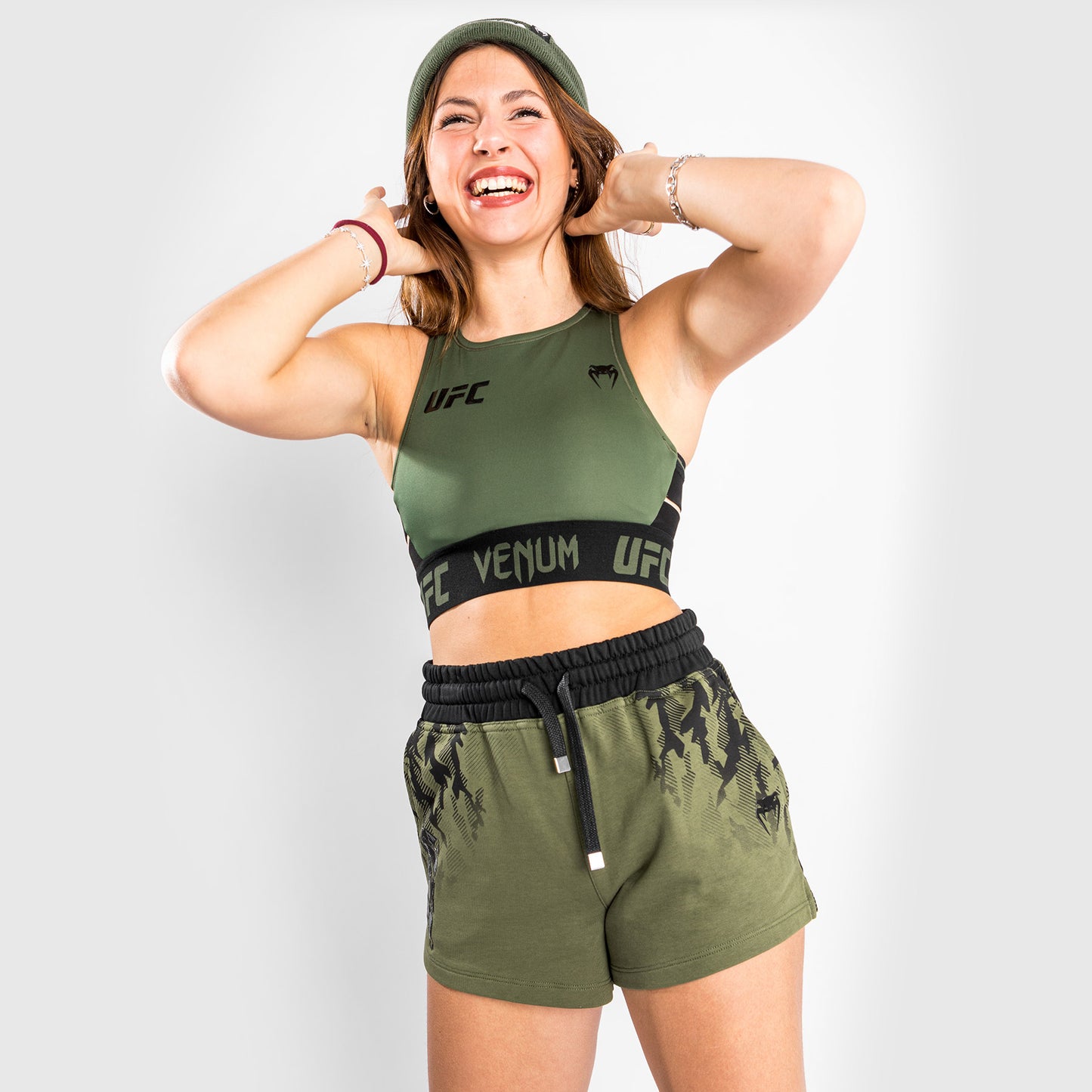 Brassière de Pesée Femme Venum UFC Authentic Fight Week – Kaki