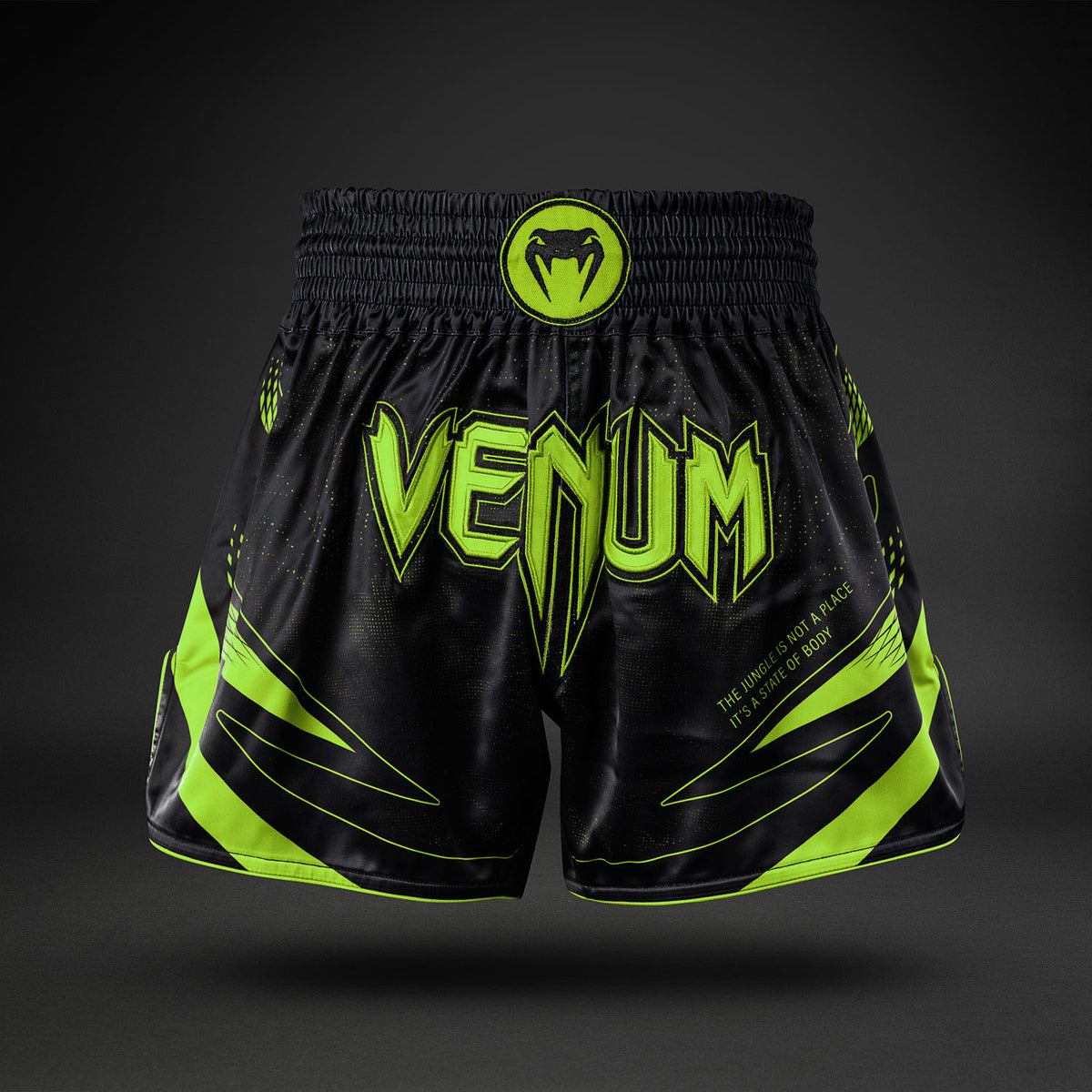 Short de Muay Thaï Venum Amazonia Reborn - Noir/Vert