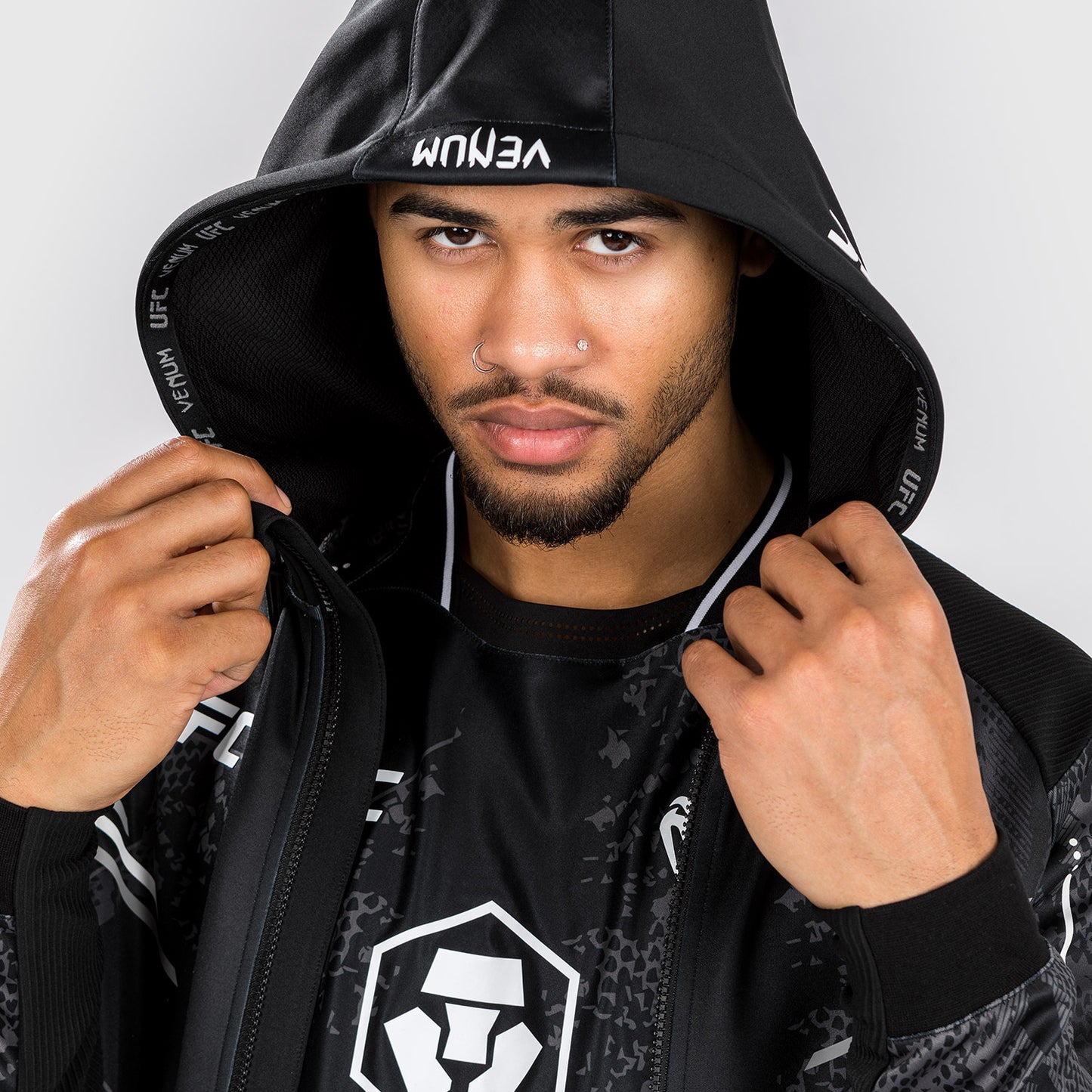 Veste à capuche pour Hommes UFC Adrenaline by Venum Authentic Fight Night - Noir - product-type_Vestes